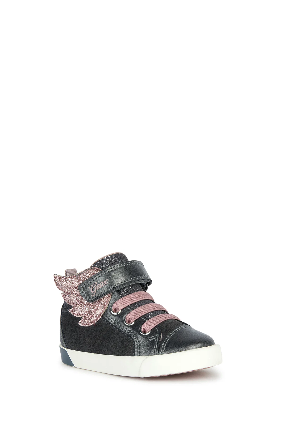 Geox Kız Bebek Kilwi G.A Gri Bantlı Sneaker - Image 2