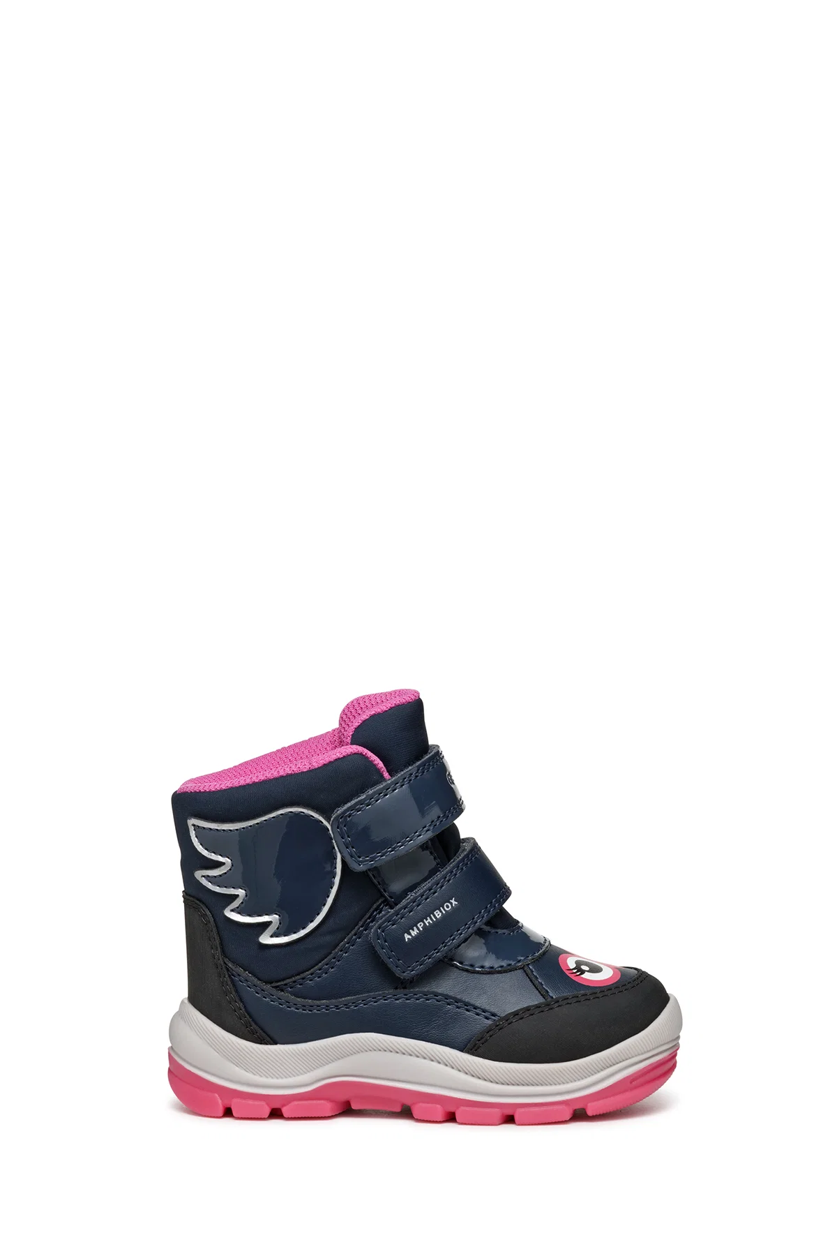 Geox Kız Bebek Lacivert B Flanfil Bantlı Waterproof Deri Bot