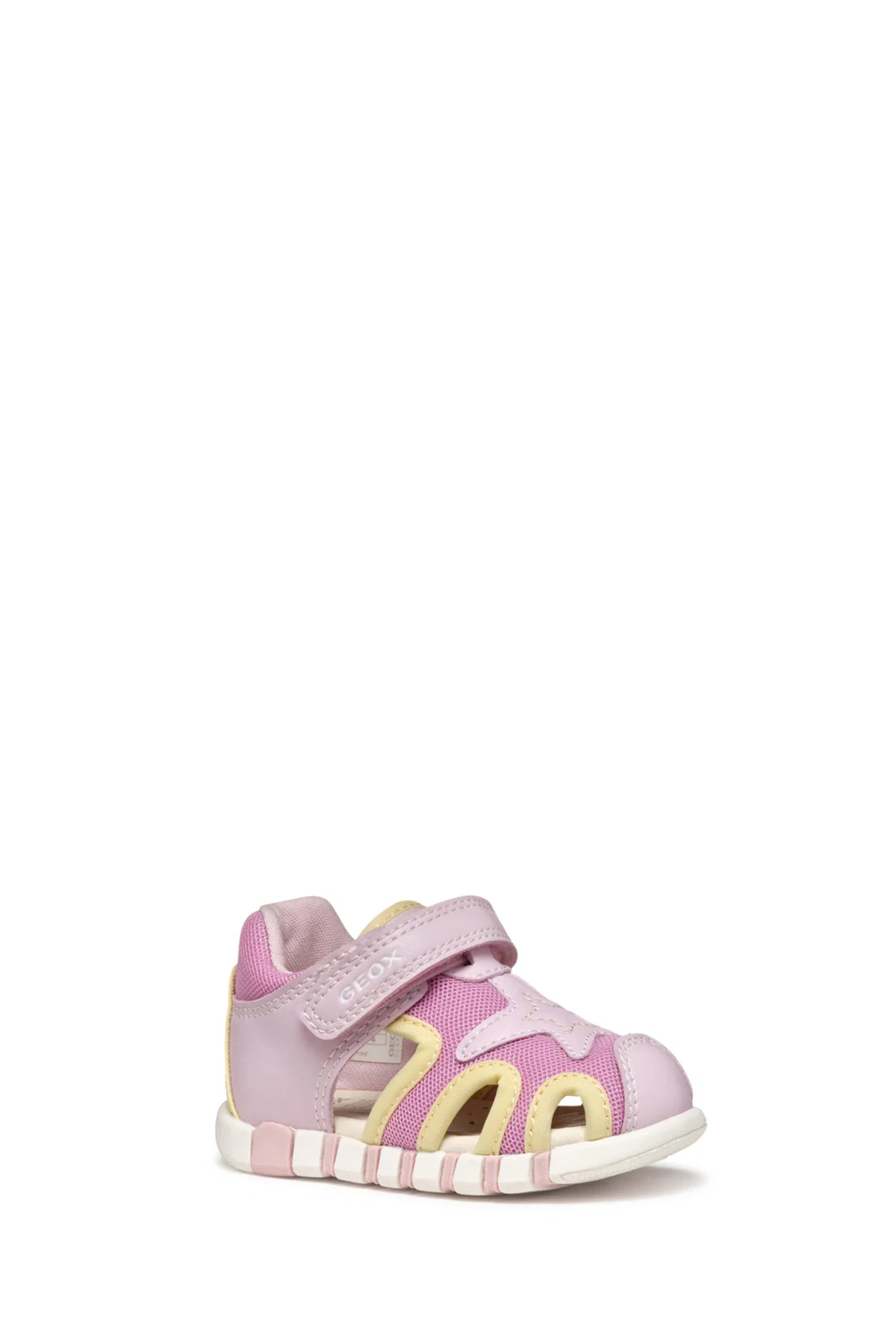 Geox Kız Bebek Pembe B Sandal Iupidoo A - Synt + Mesh Bantlı Kumaş Sandalet - Image 3