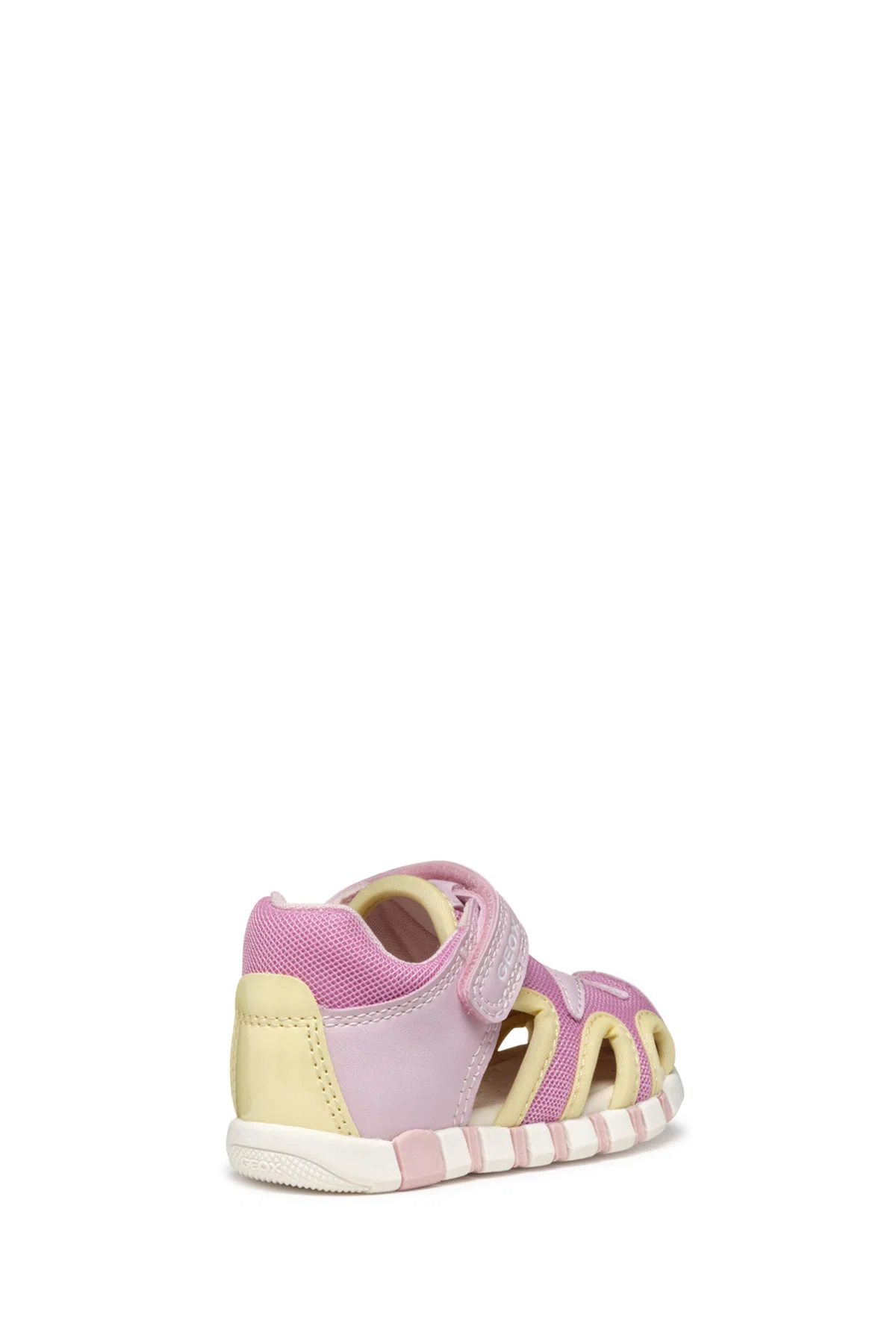 Geox Kız Bebek Pembe B Sandal Iupidoo A - Synt + Mesh Bantlı Kumaş Sandalet - Image 4