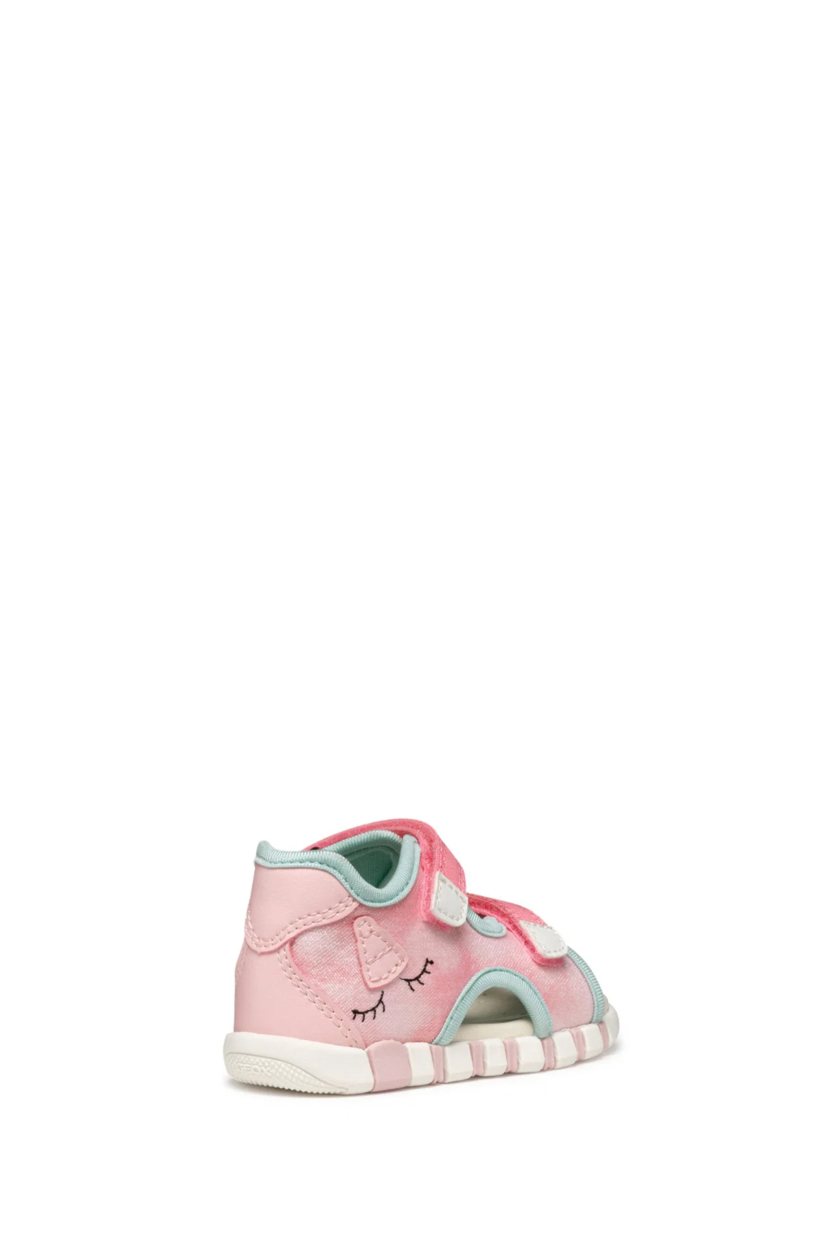 Geox Kız Bebek Pembe B Sandal Iupidoo A - Text + Gbk Çift Bantlı Kumaş Sandalet - Image 4