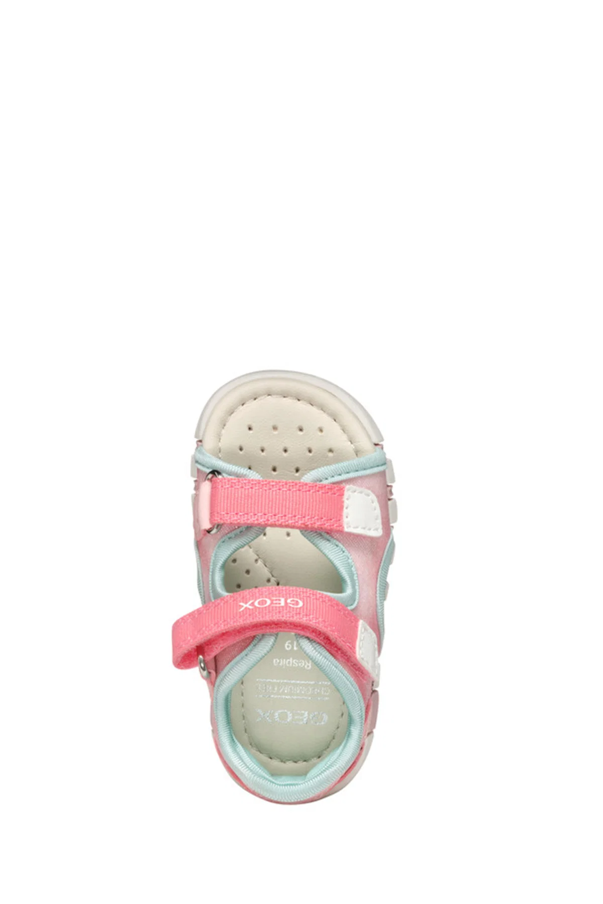 Geox Kız Bebek Pembe B Sandal Iupidoo A - Text + Gbk Çift Bantlı Kumaş Sandalet - Image 5