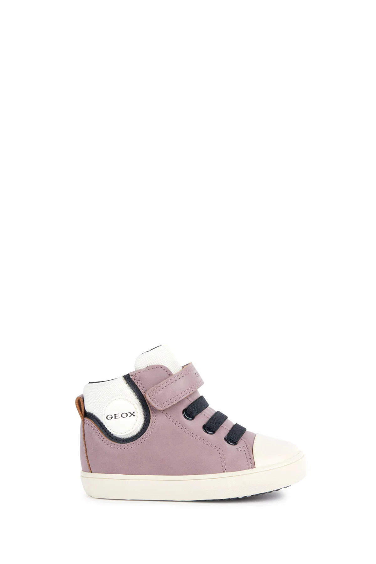 Geox Kız Bebek Pembe Bantlı Süet Deri Sneaker