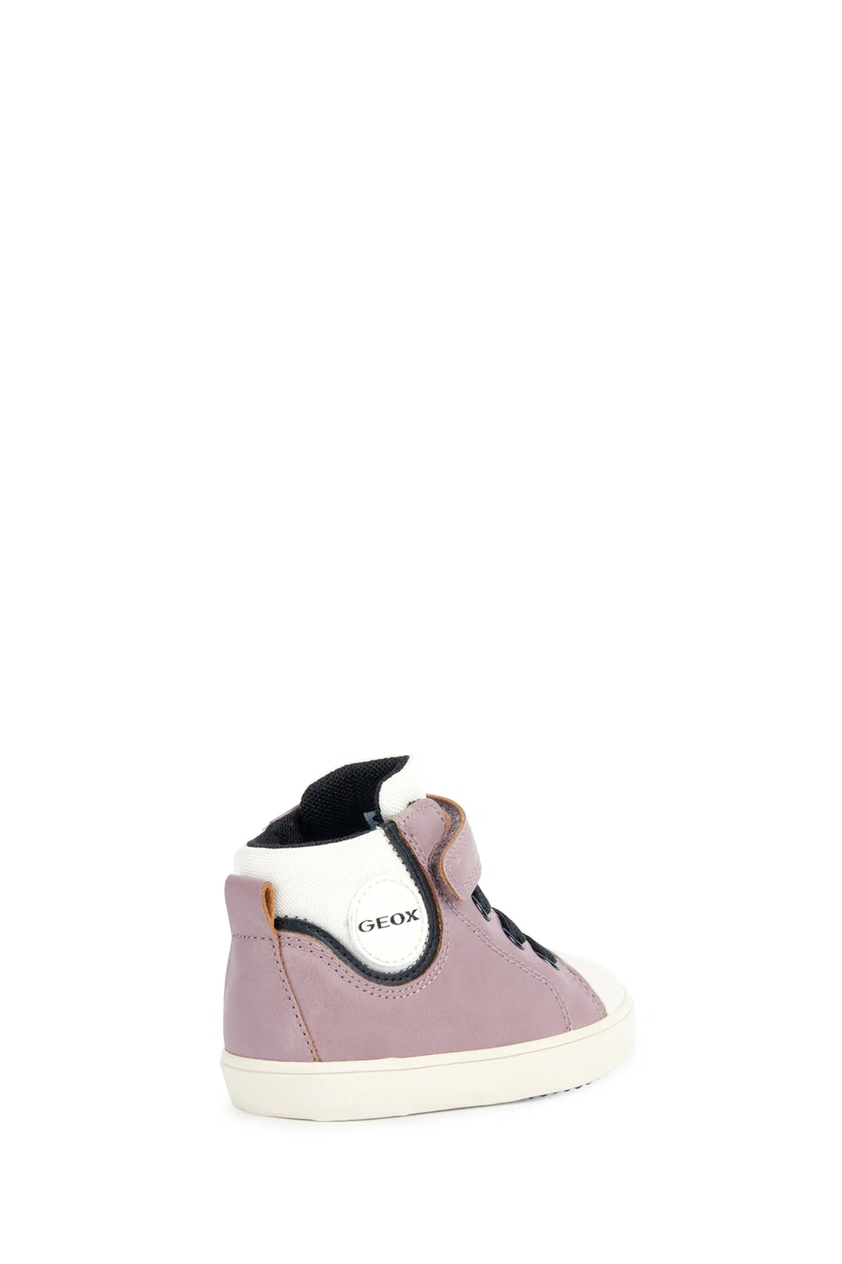 Geox Kız Bebek Pembe Bantlı Süet Deri Sneaker - Image 4