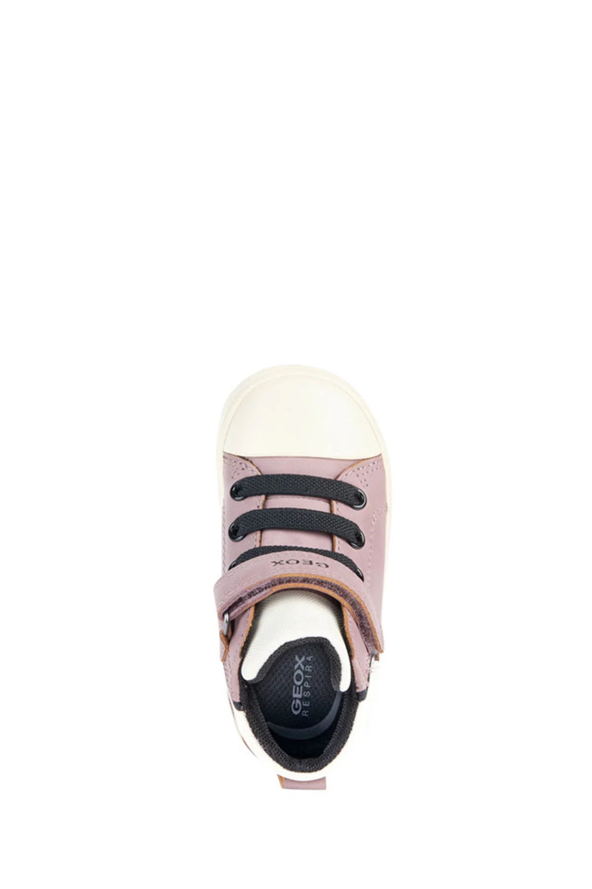 Geox Kız Bebek Pembe Bantlı Süet Deri Sneaker - Image 5
