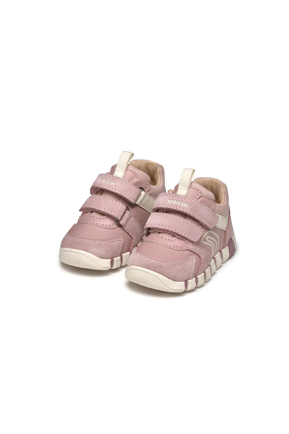 Geox Kız Bebek Pembe Iupidoo Bantlı Deri Sneaker - Image 2
