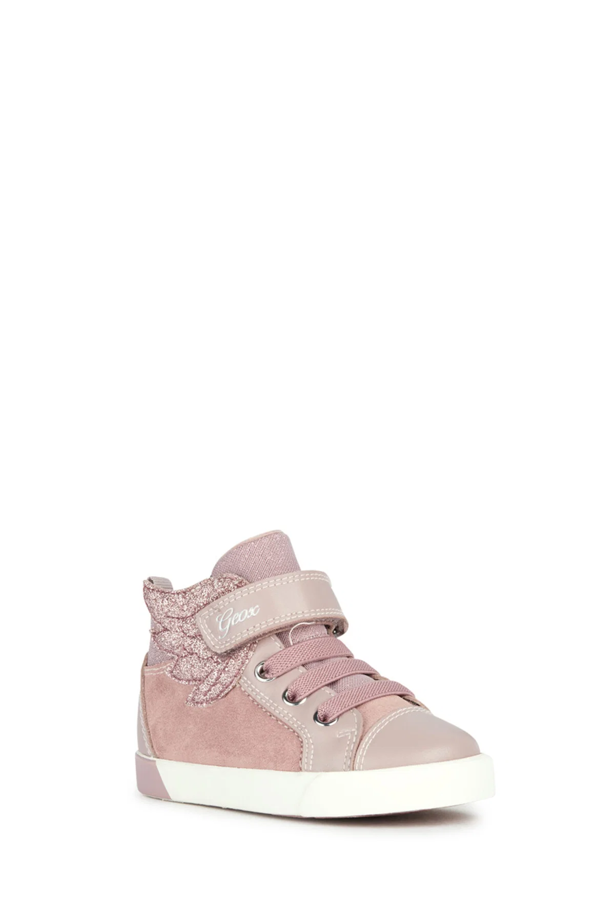 Geox Kız Bebek Pembe Kılwı Bantlı Süet Deri Sneaker - Image 2