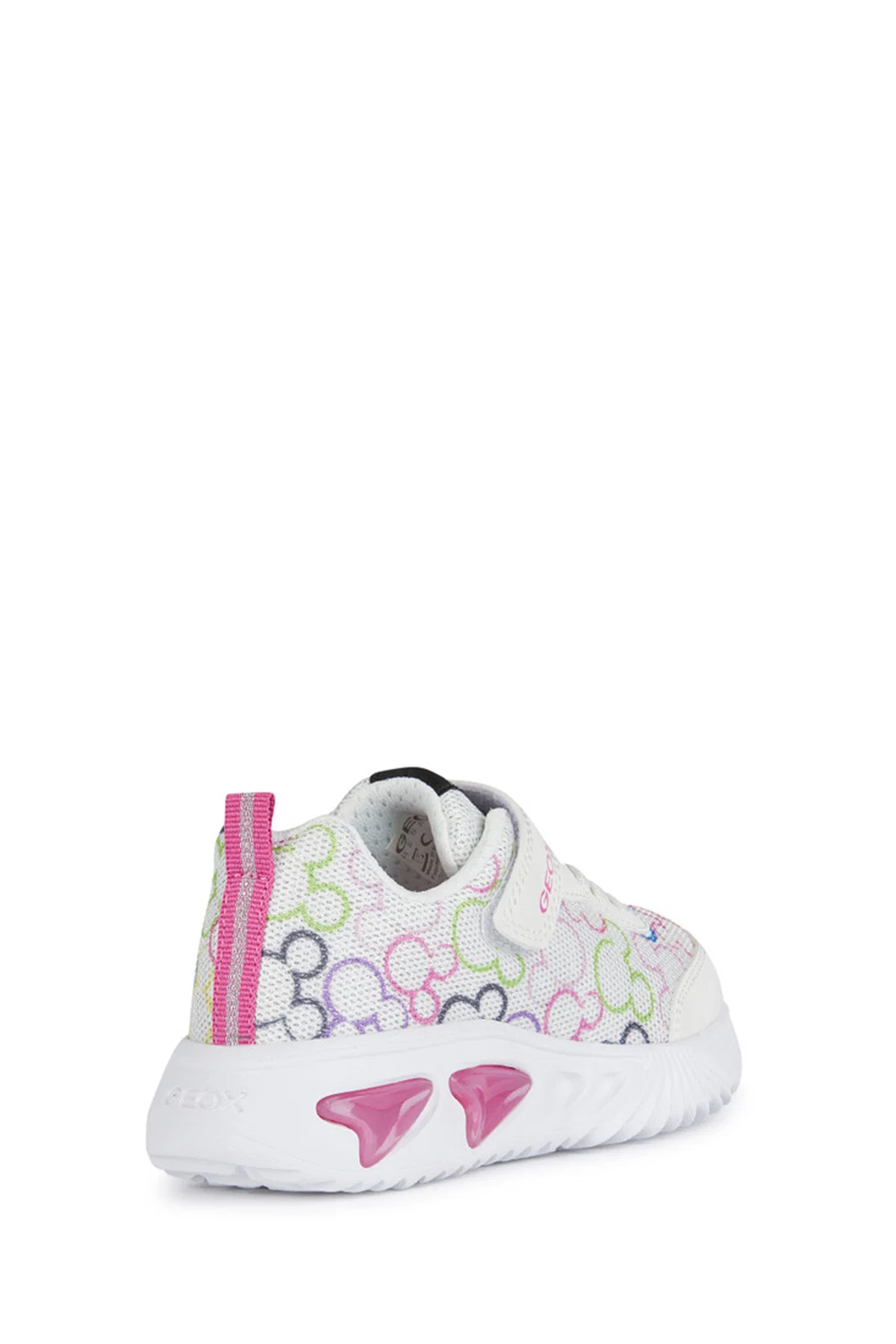Geox Kız Çocuk Beyaz Assister Bantlı Deri Sneaker - Image 4