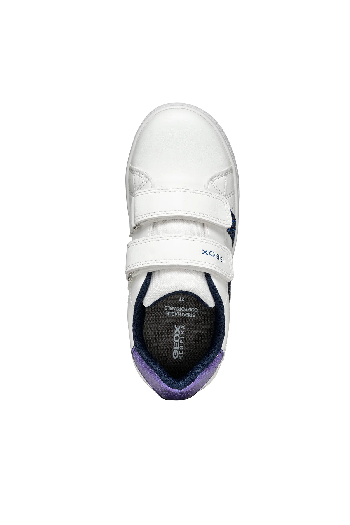 Geox Kız Çocuk Beyaz Eclyper Bantlı Sneaker - Image 5