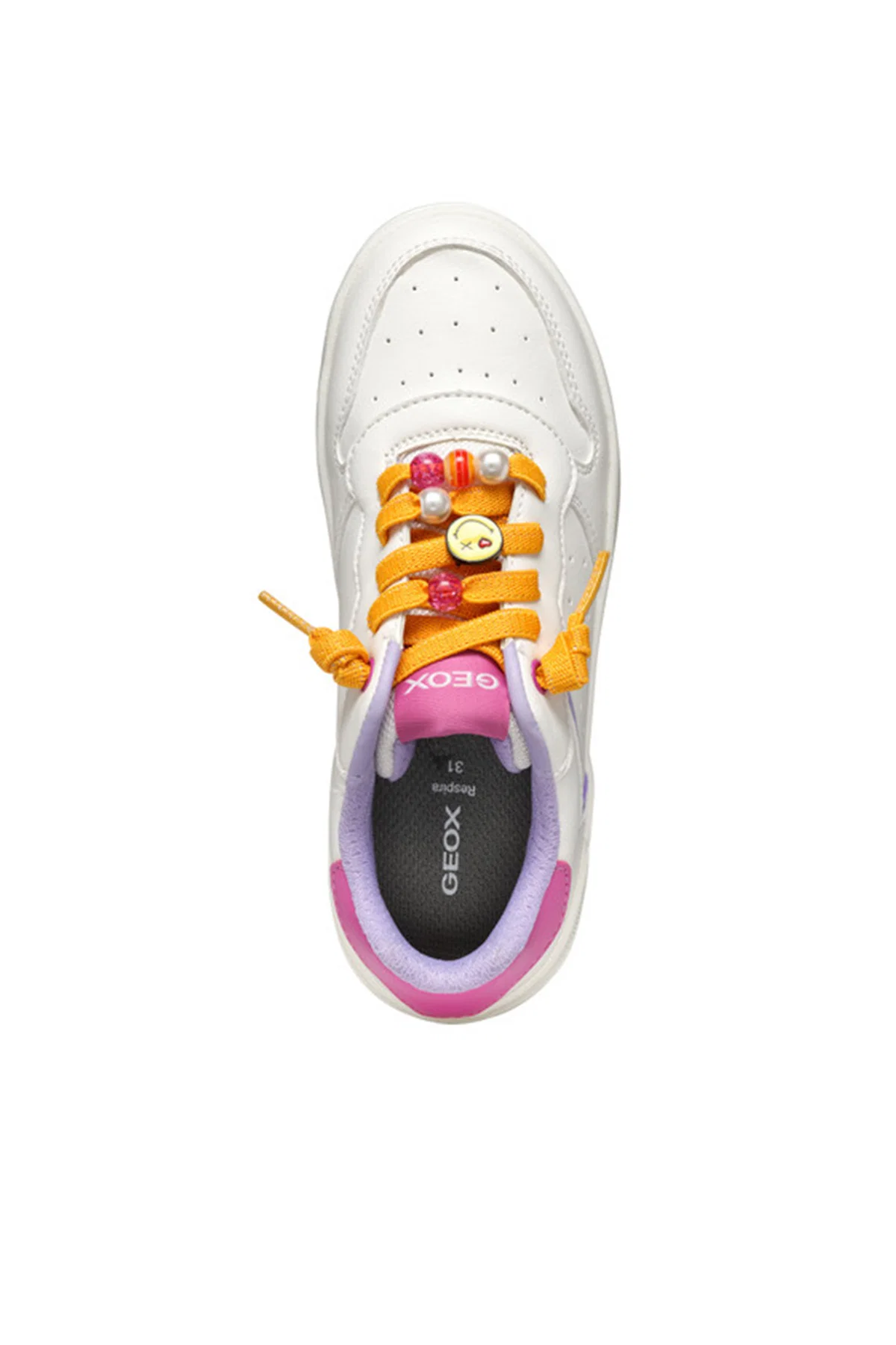 Geox Kız Çocuk Beyaz J Washiba Sneaker - Image 5