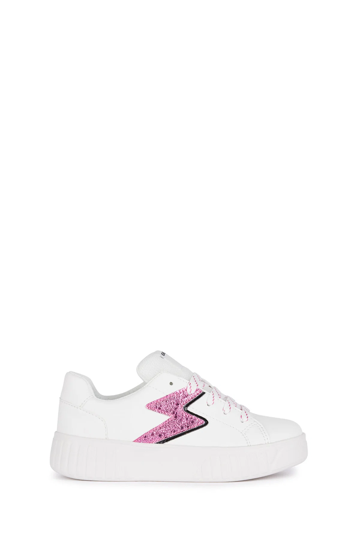 Geox Kız Çocuk Beyaz Mikiroshi Bantlı Deri Sneaker