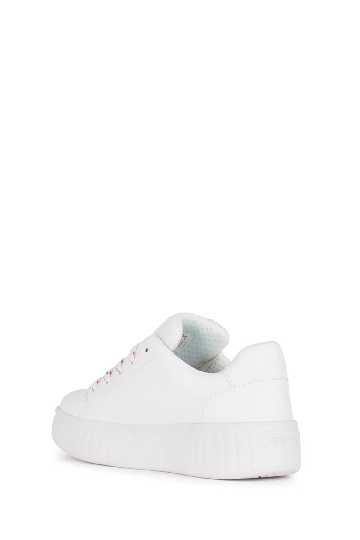 Geox Kız Çocuk Beyaz Mikiroshi Bantlı Deri Sneaker - Image 3