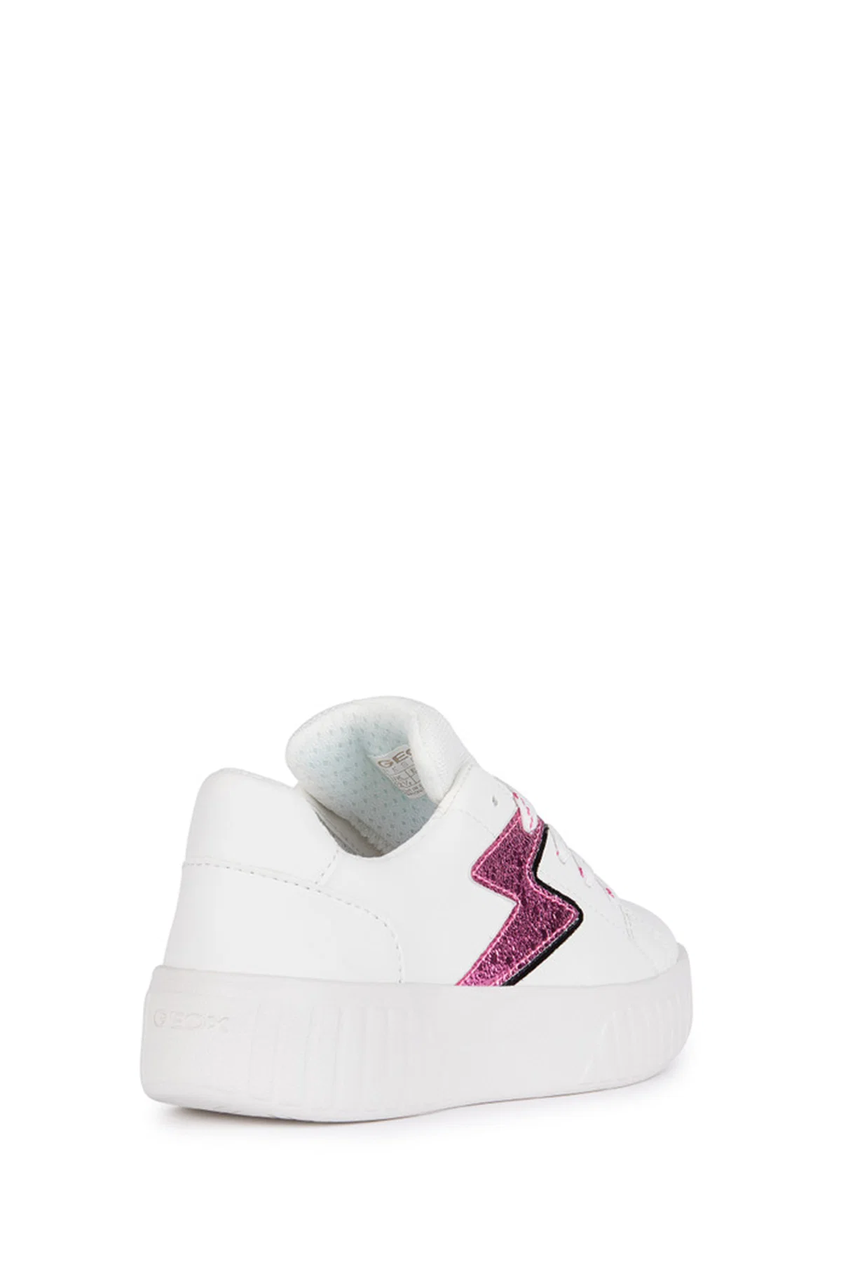 Geox Kız Çocuk Beyaz Mikiroshi Bantlı Deri Sneaker - Image 4