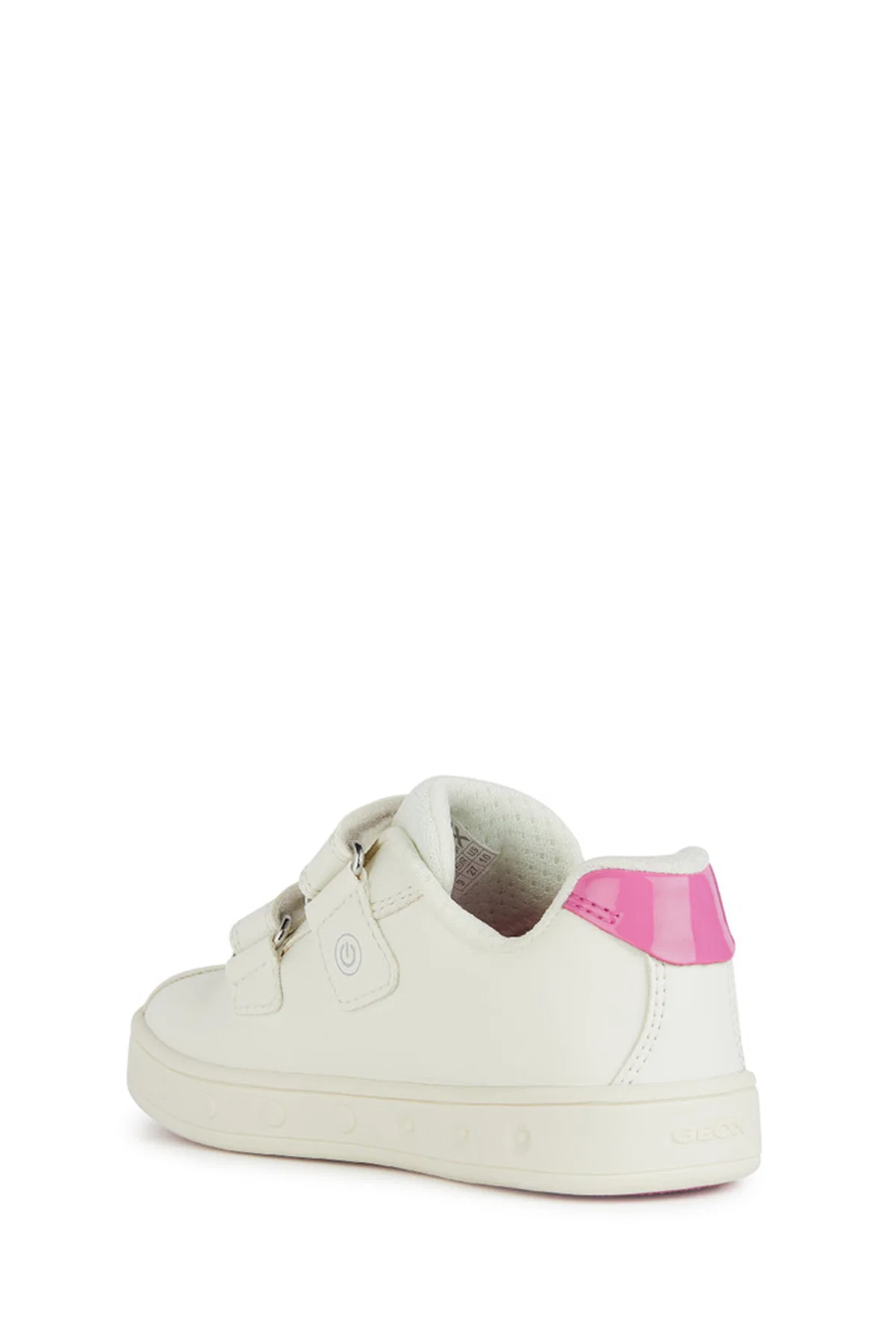 Geox Kız Çocuk Beyaz Skylin Bantlı Deri Sneaker - Image 3