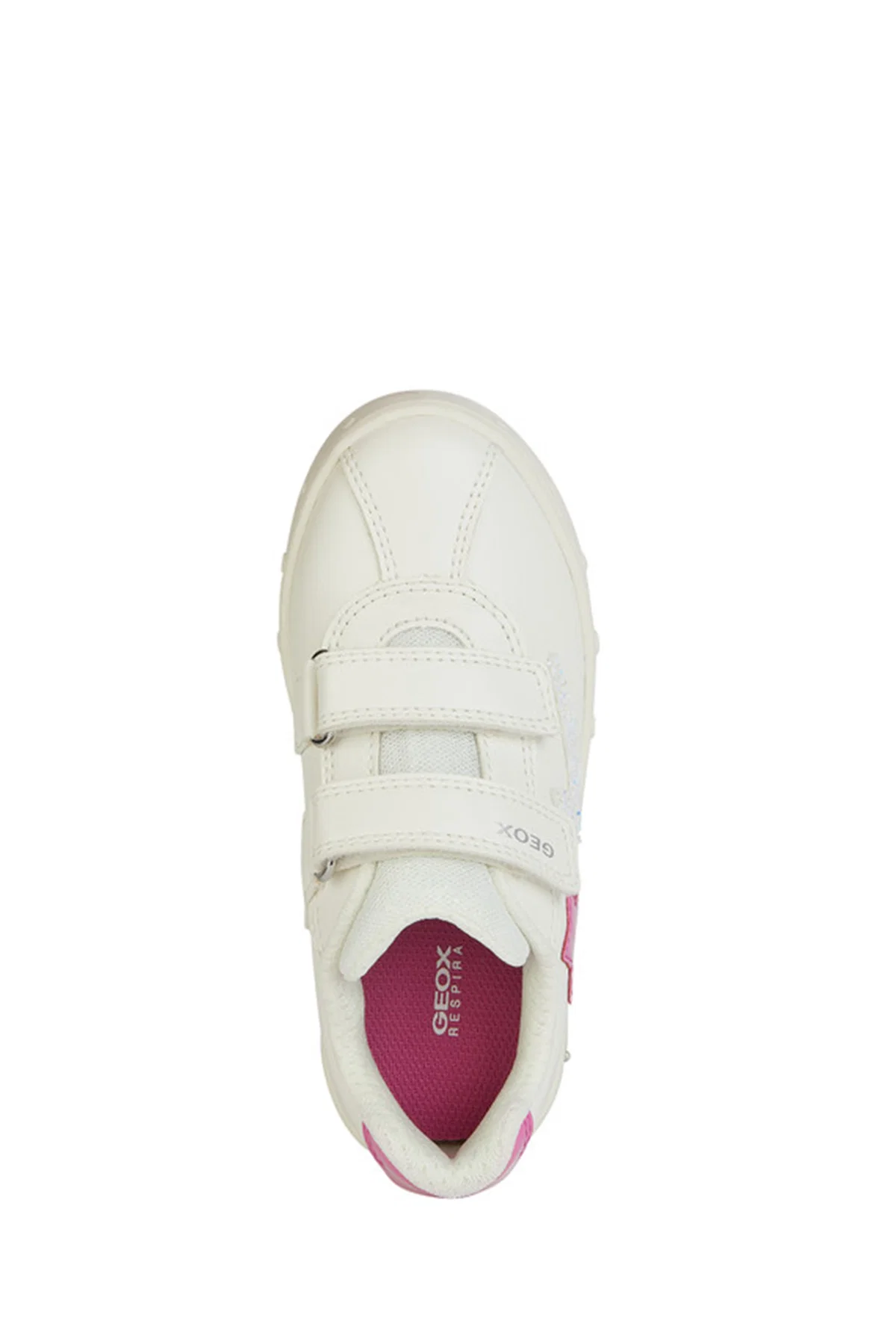 Geox Kız Çocuk Beyaz Skylin Bantlı Deri Sneaker - Image 5