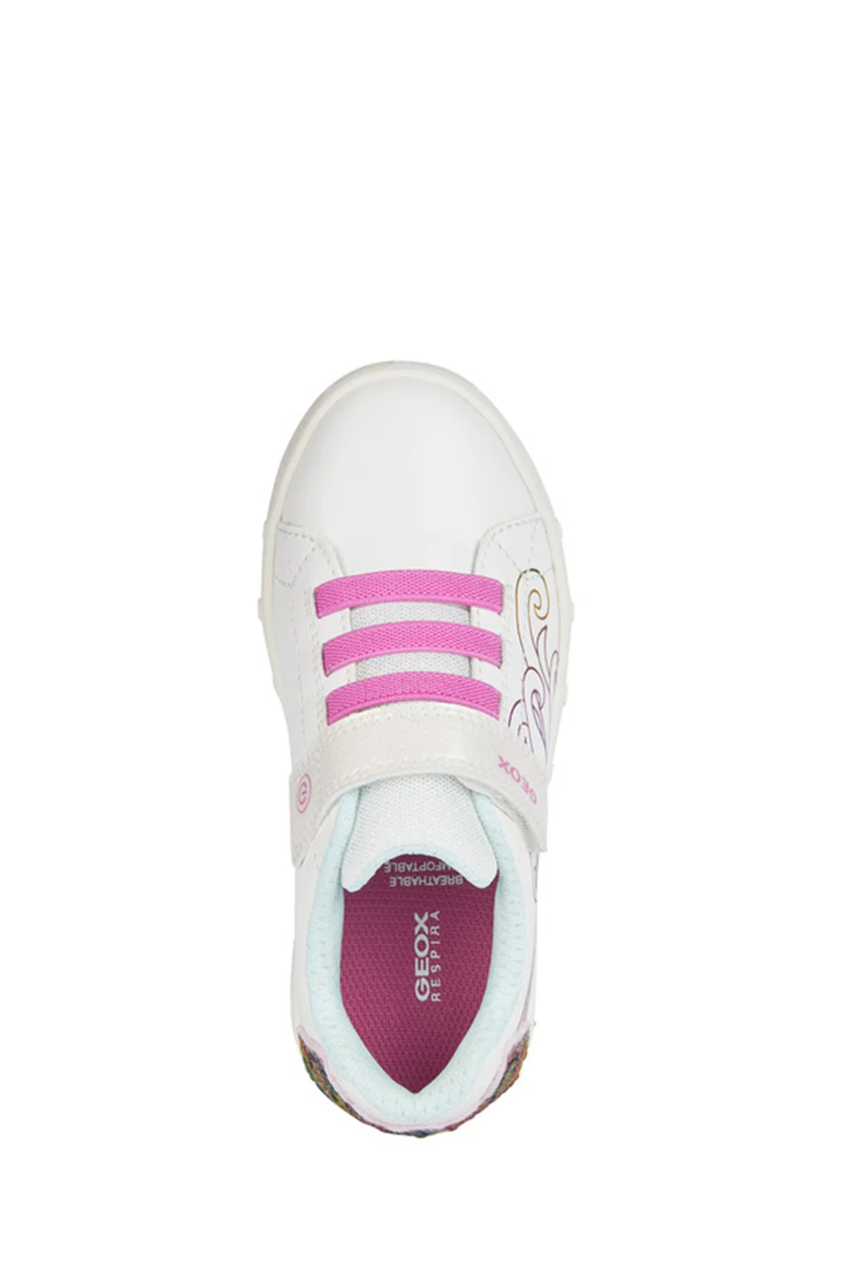 Geox Kız Çocuk Beyaz Skylin Deri Sneaker - Image 6