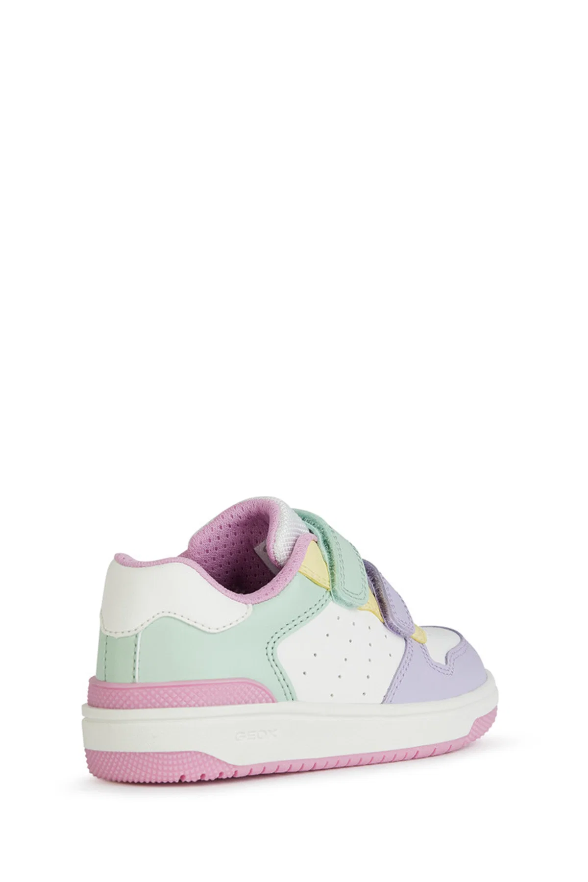 Geox Kız Çocuk Beyaz Washiba Bantlı Deri Sneaker - Image 4