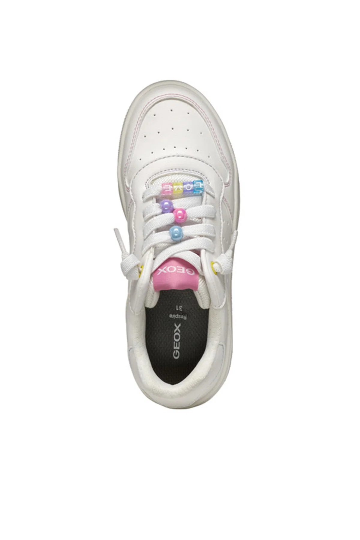 Geox Kız Çocuk Beyaz Washiba Girl Sneaker - Image 5
