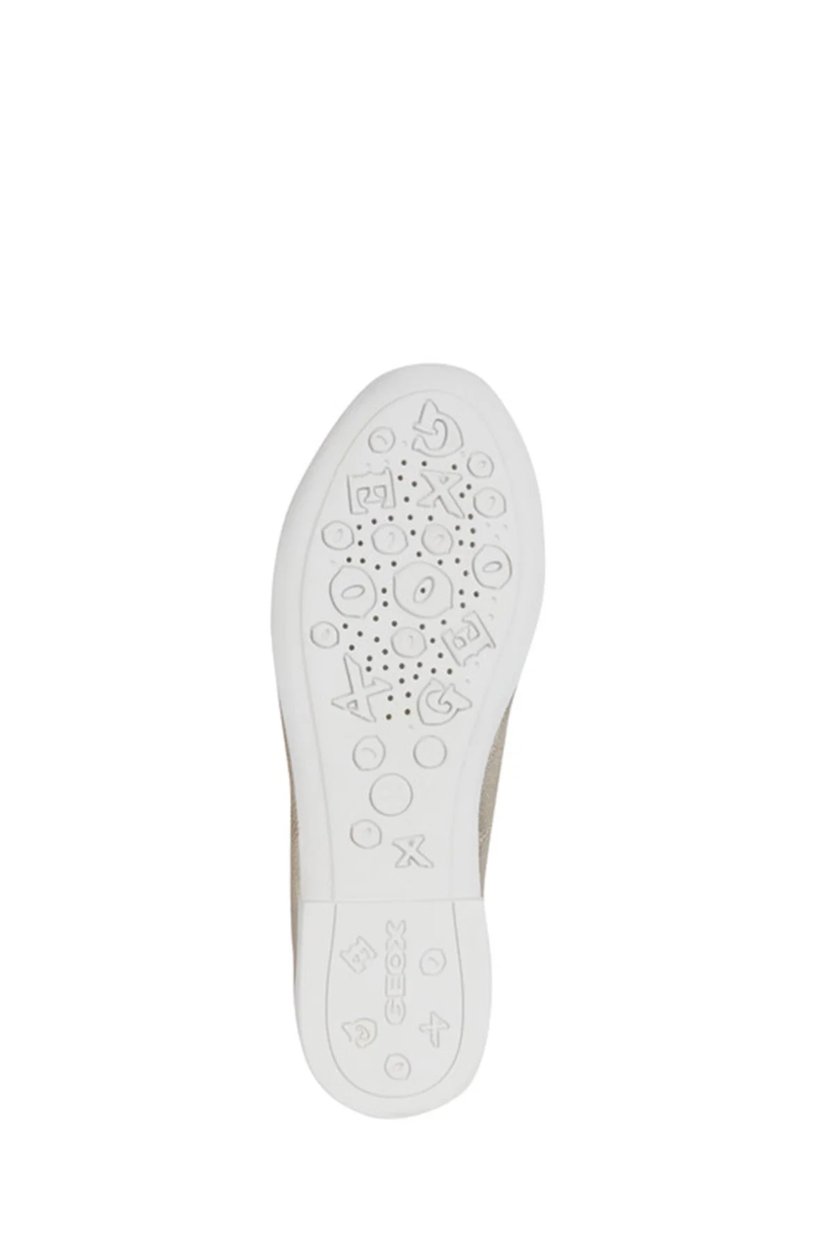 Geox Kız Çocuk Bronz Plie Simli Deri Babet - Image 6