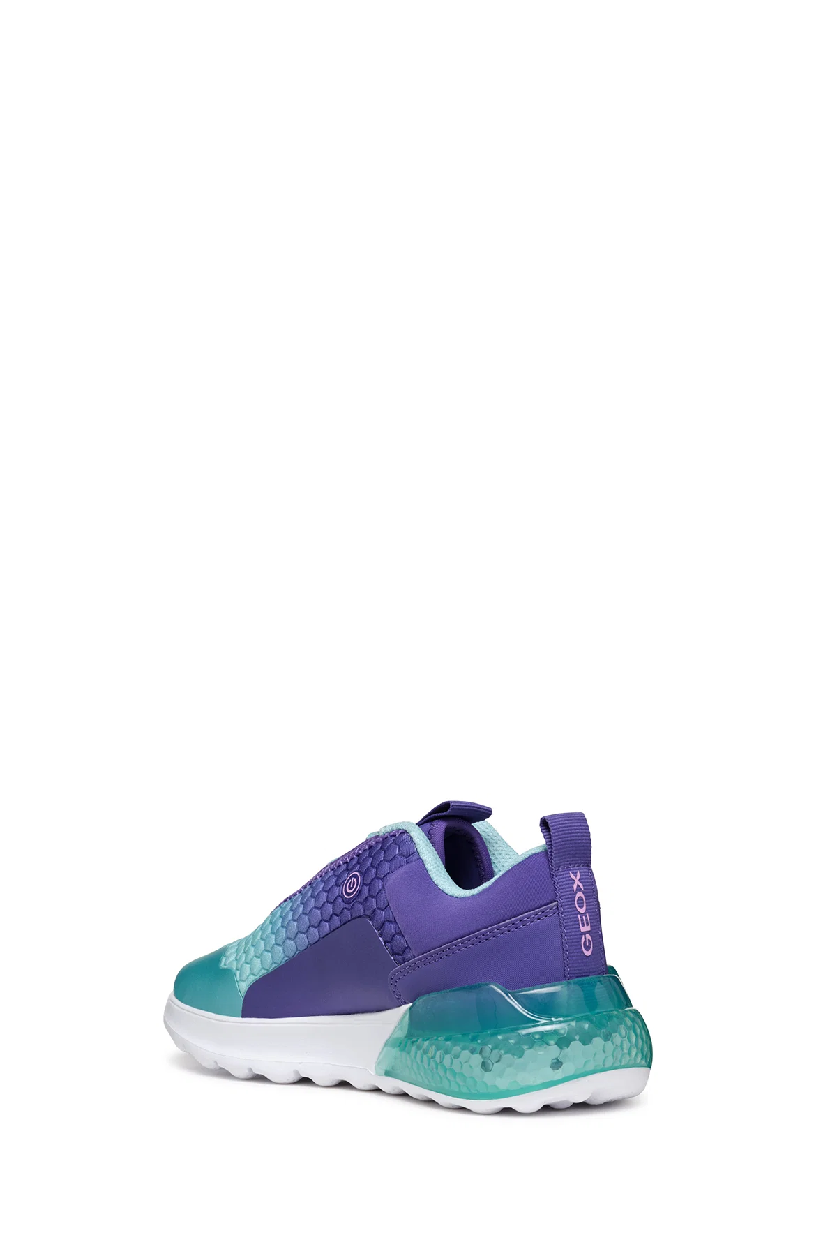 Geox Kız Çocuk Mor Activart İlluminus Işıklı Bağcıklı Sneaker - Image 3