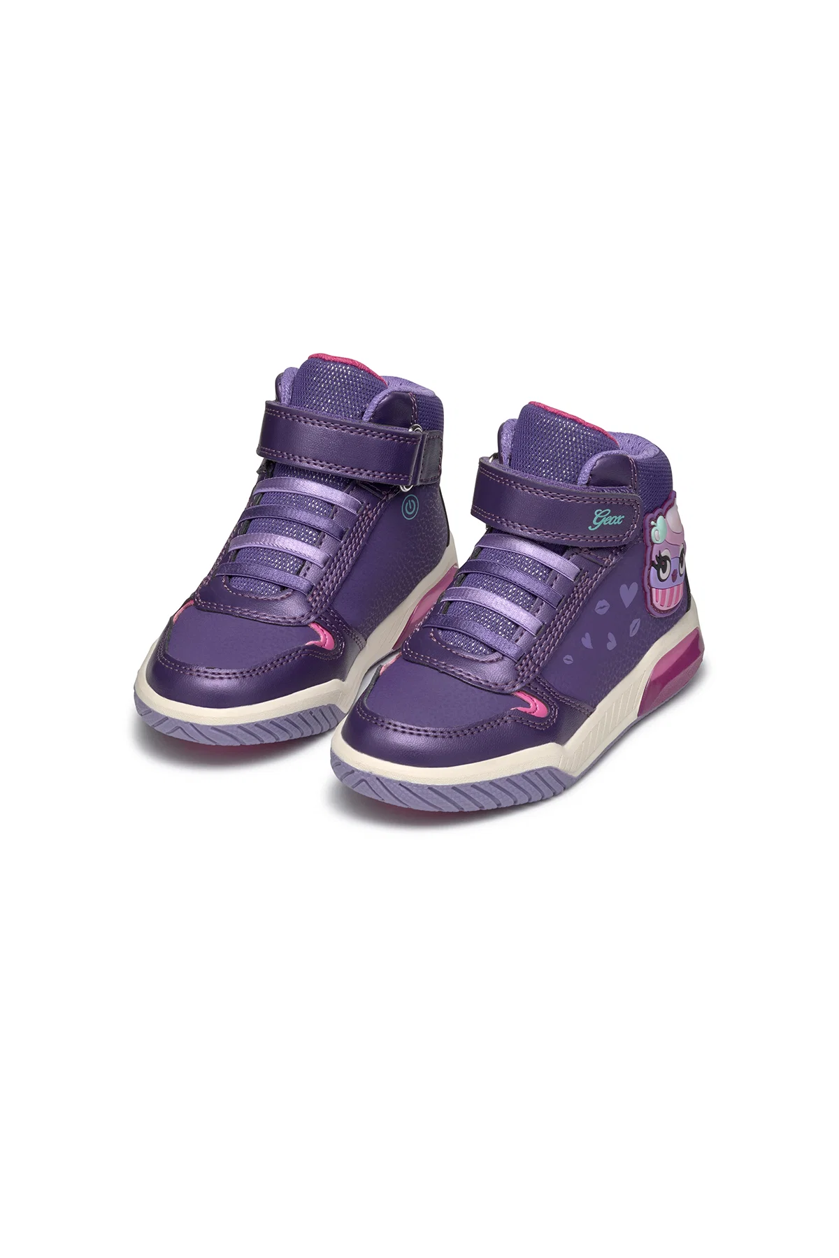 Geox Kız Çocuk Mor Girl Bağcıklı Bilekli Sneaker - Image 2