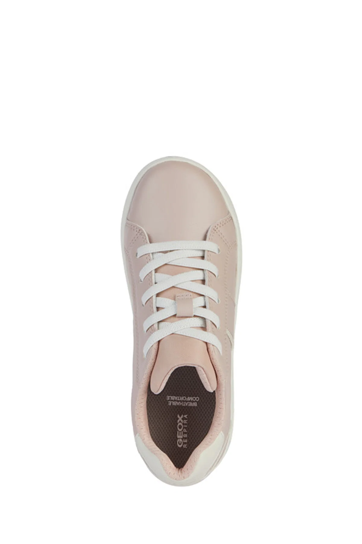 Geox Kız Çocuk Pembe Eclyper Bağcıklı Deri Sneaker - Image 5