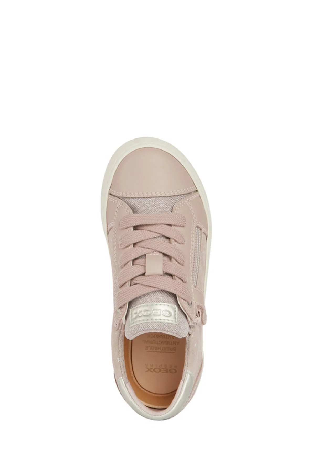 Geox Kız Çocuk Pembe Kilwi Fermuarlı Deri Sneaker - Image 5