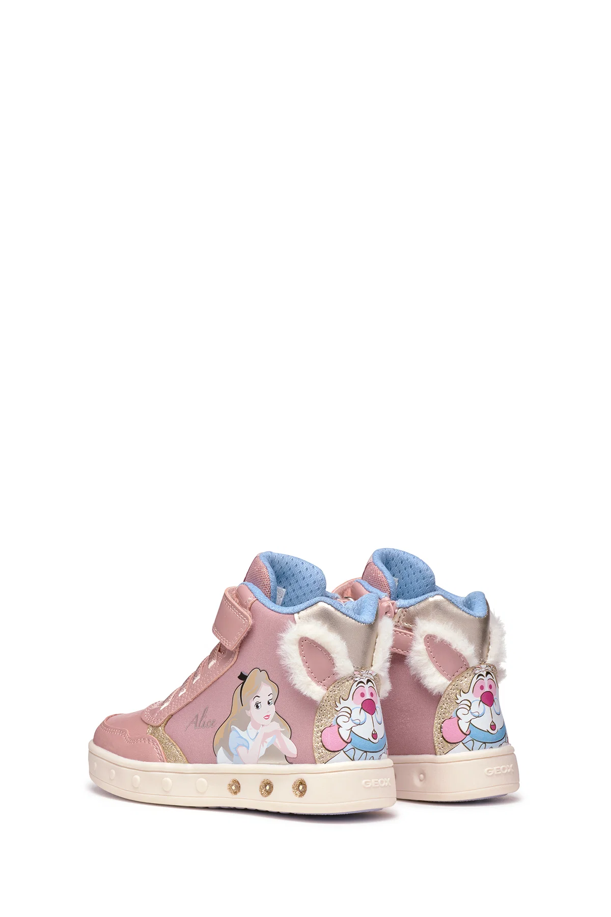 Geox Kız Çocuk Pembe Skylin Bantlı Desenli Bilekli Sneaker - Image 4
