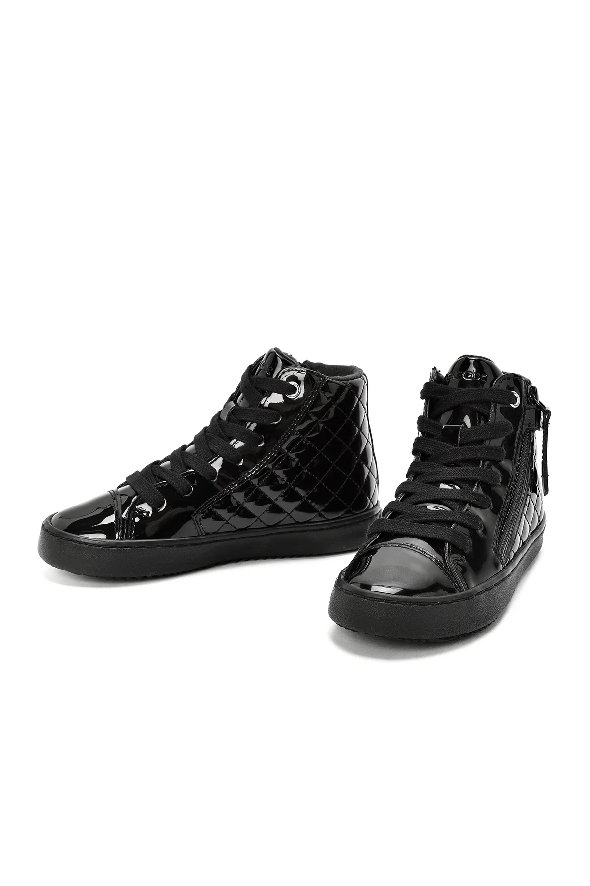 Geox Kız Çocuk Siyah Kalispera Fermuarlı Rugan Bilekli Sneaker - Image 2