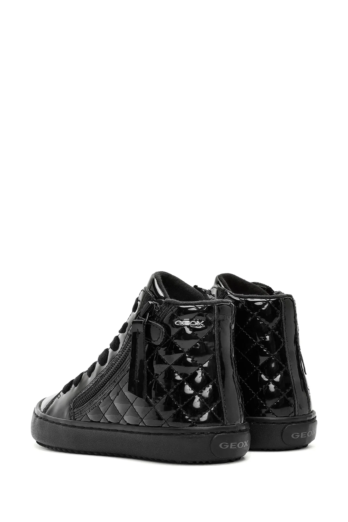 Geox Kız Çocuk Siyah Kalispera Fermuarlı Rugan Bilekli Sneaker - Image 6