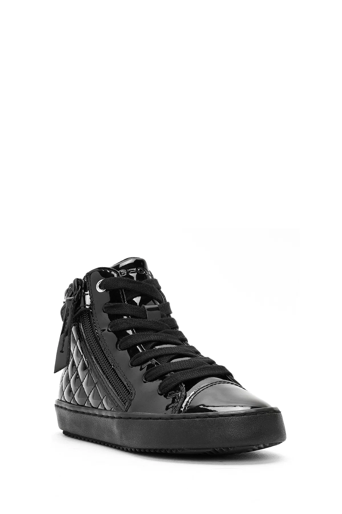 Geox Kız Çocuk Siyah Kalispera Fermuarlı Rugan Bilekli Sneaker - Image 7