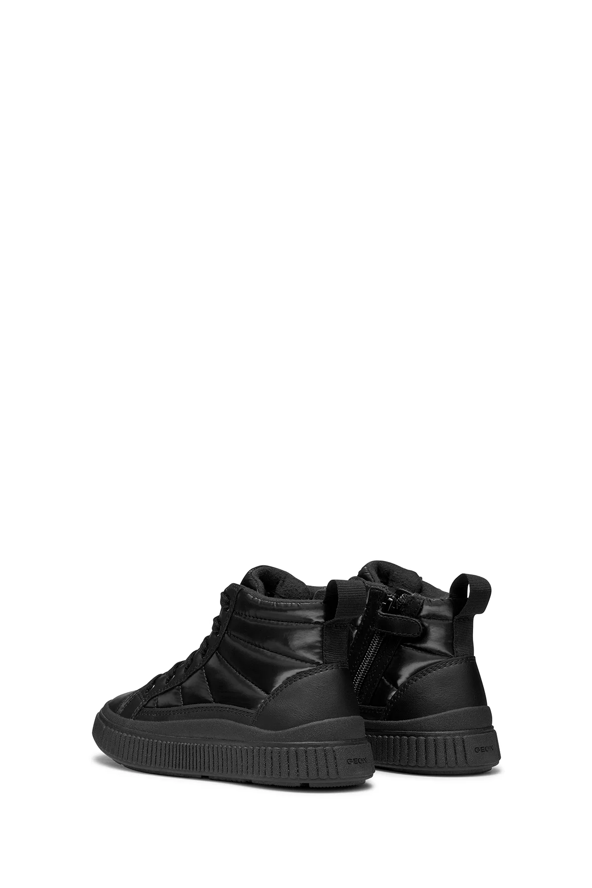 Geox Kız Çocuk Siyah Laquinny Bağcıklı Kumaş Bilekli Sneaker - Image 4