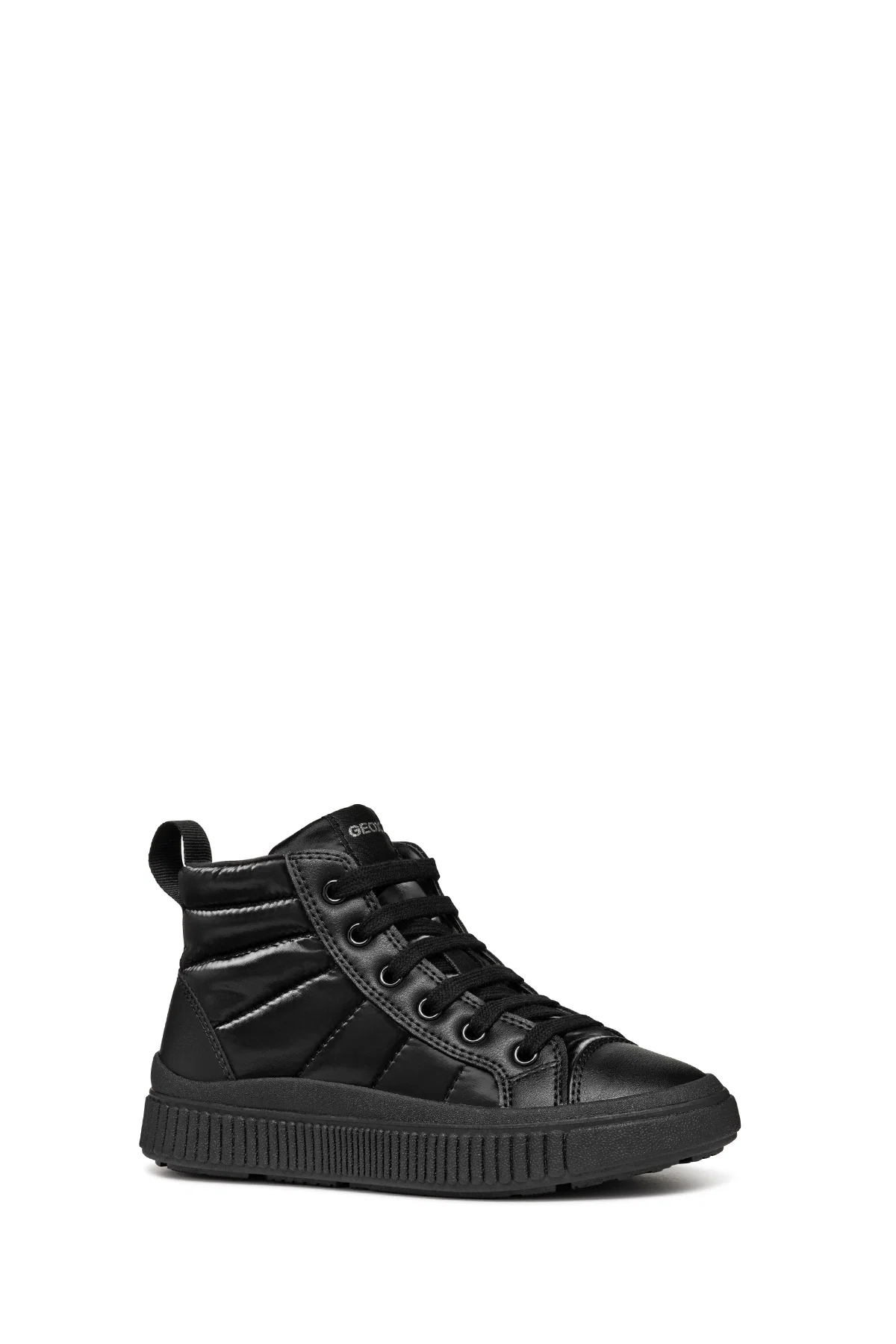 Geox Kız Çocuk Siyah Laquinny Bağcıklı Kumaş Bilekli Sneaker - Image 5