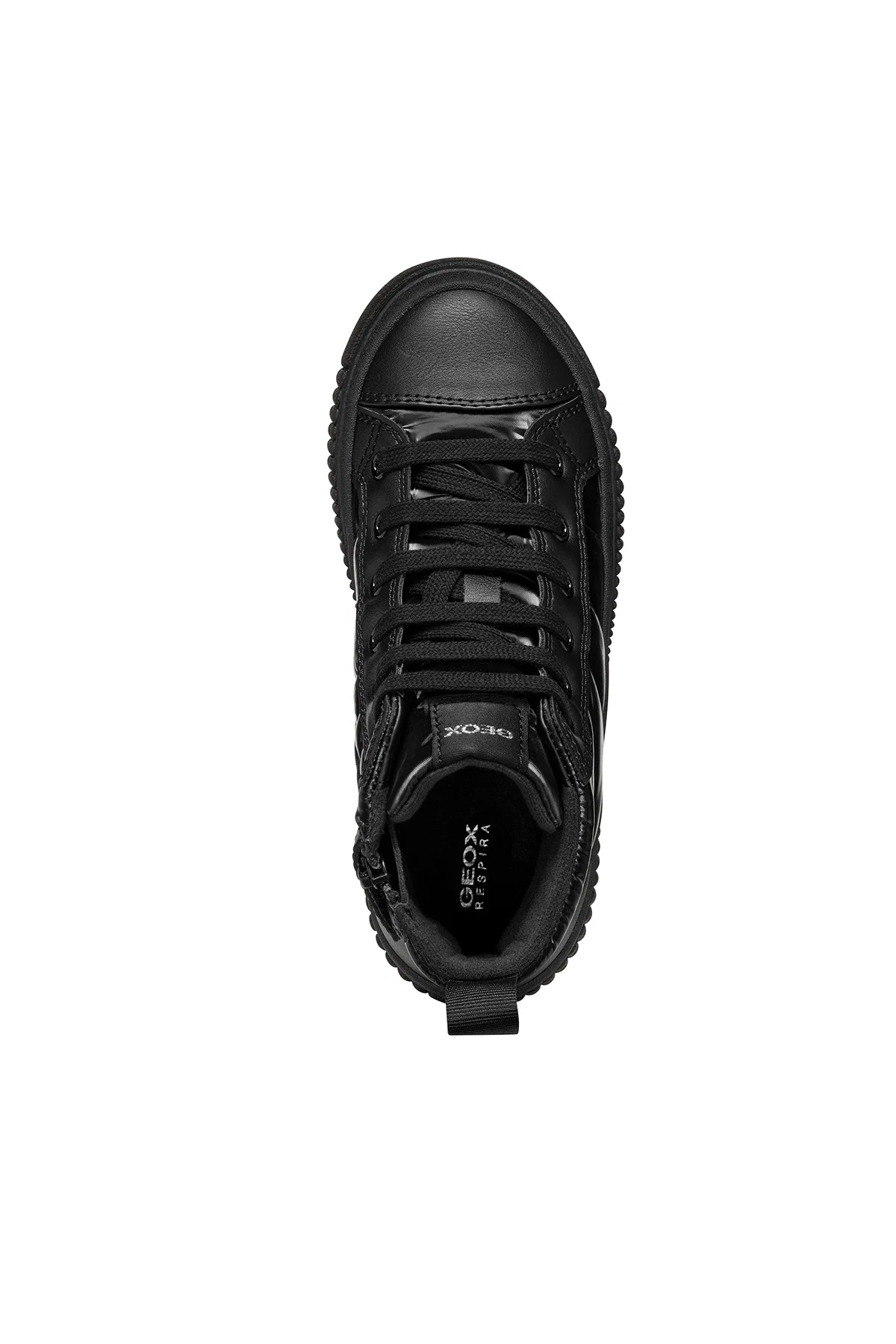 Geox Kız Çocuk Siyah Laquinny Bağcıklı Kumaş Bilekli Sneaker - Image 8