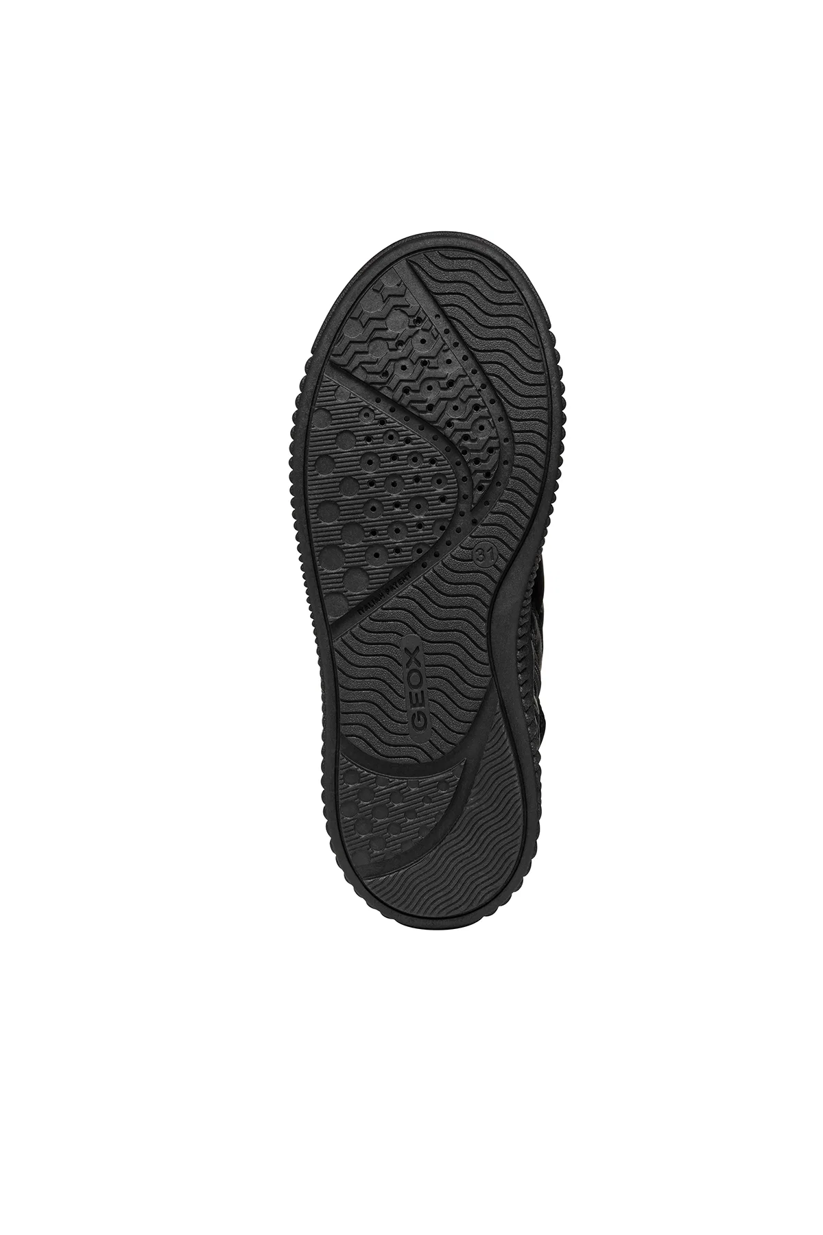 Geox Kız Çocuk Siyah Laquinny Bağcıklı Kumaş Bilekli Sneaker - Image 9