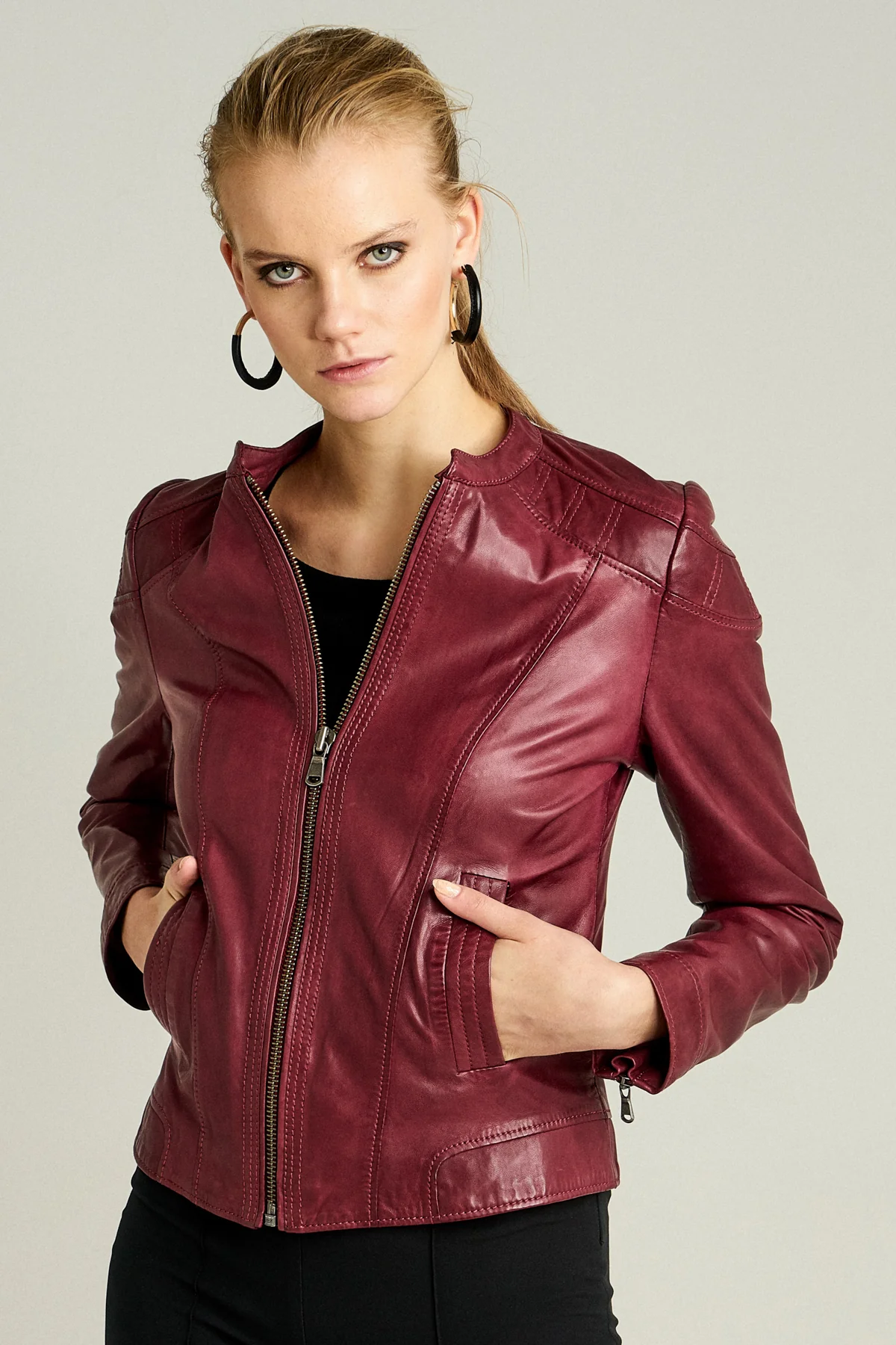 Glam Kadın Deri Ceket - Image 2