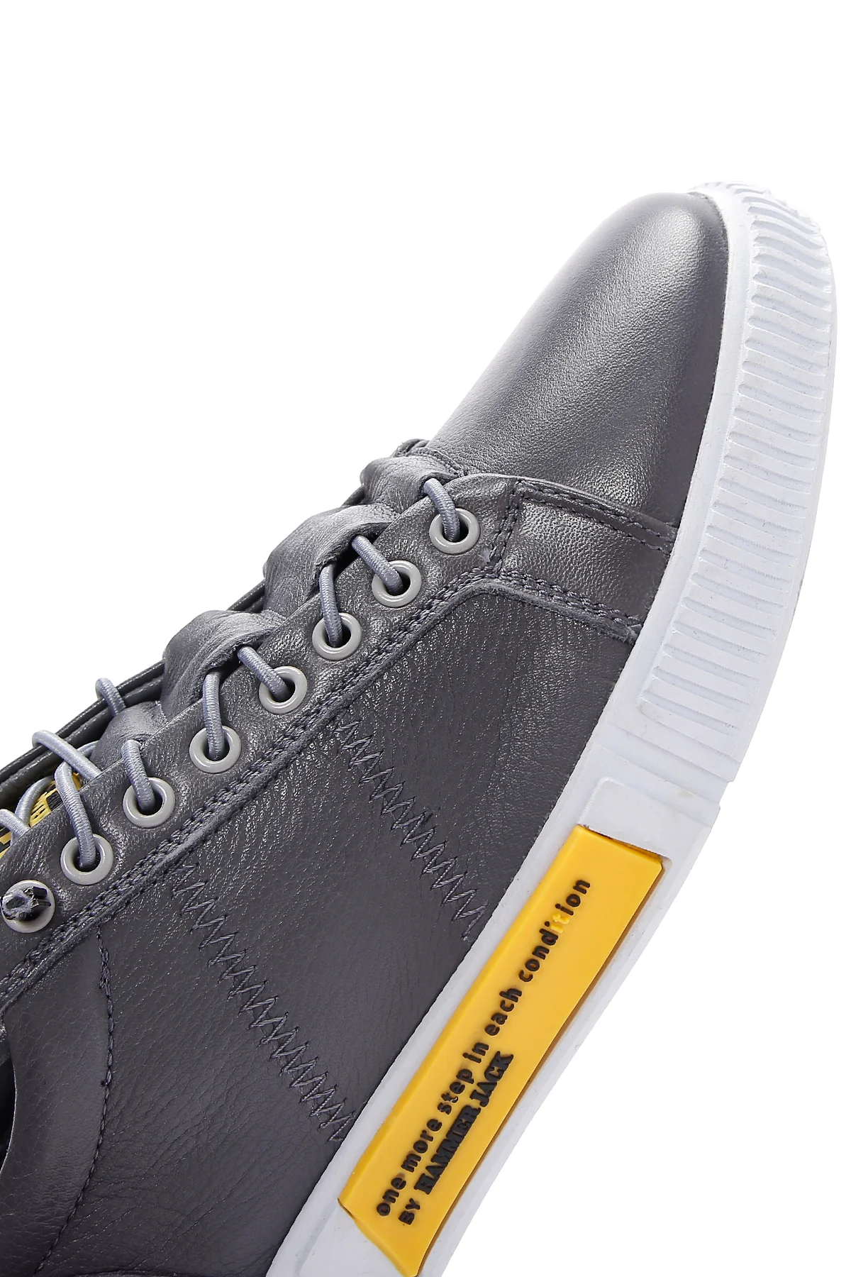 Hammer Jack Erkek Grı Toscana Deri Sneaker - Image 9
