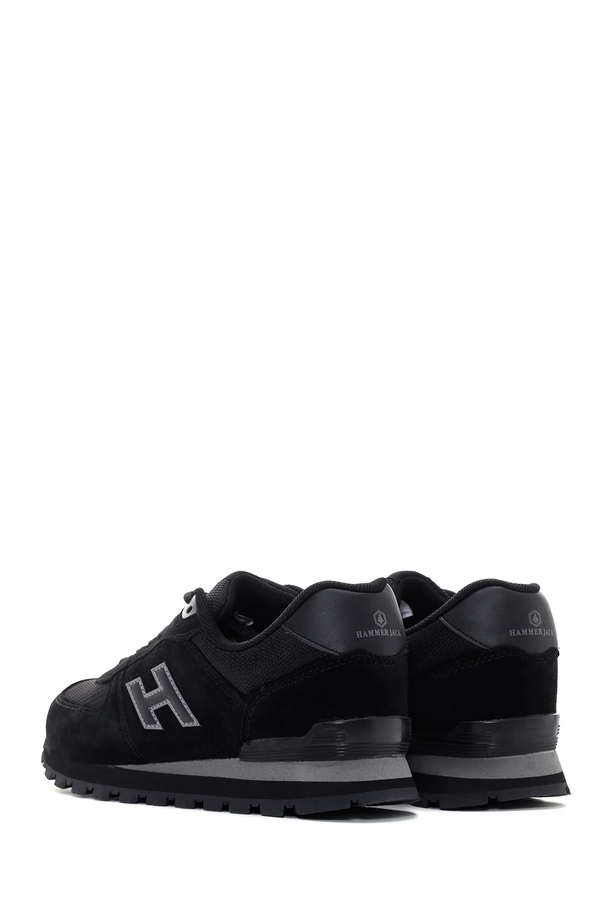 Hammer Jack Erkek Siyah-Füme Peru Süet Deri Sneaker - Image 5