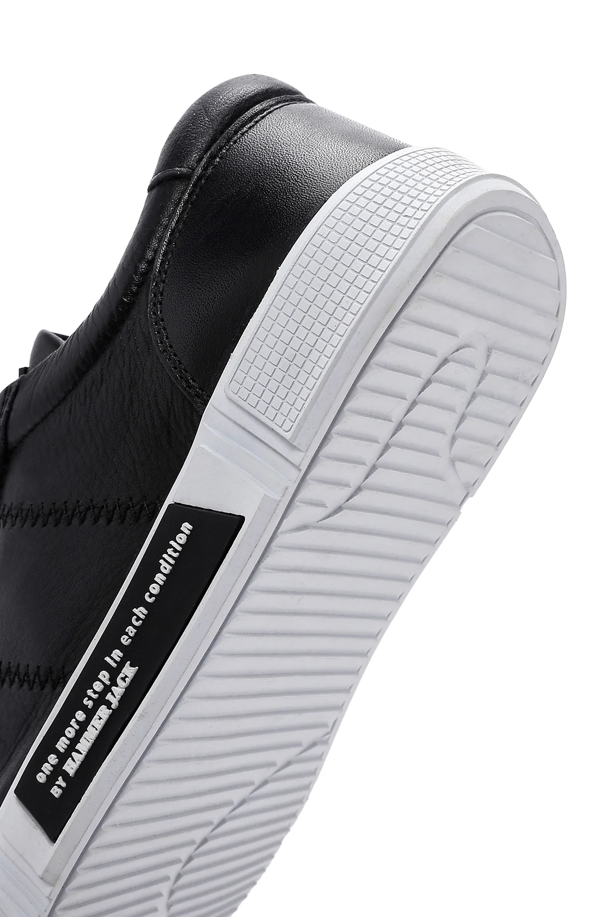 Hammer Jack Erkek Sıyah Toscana Deri Sneaker - Image 8