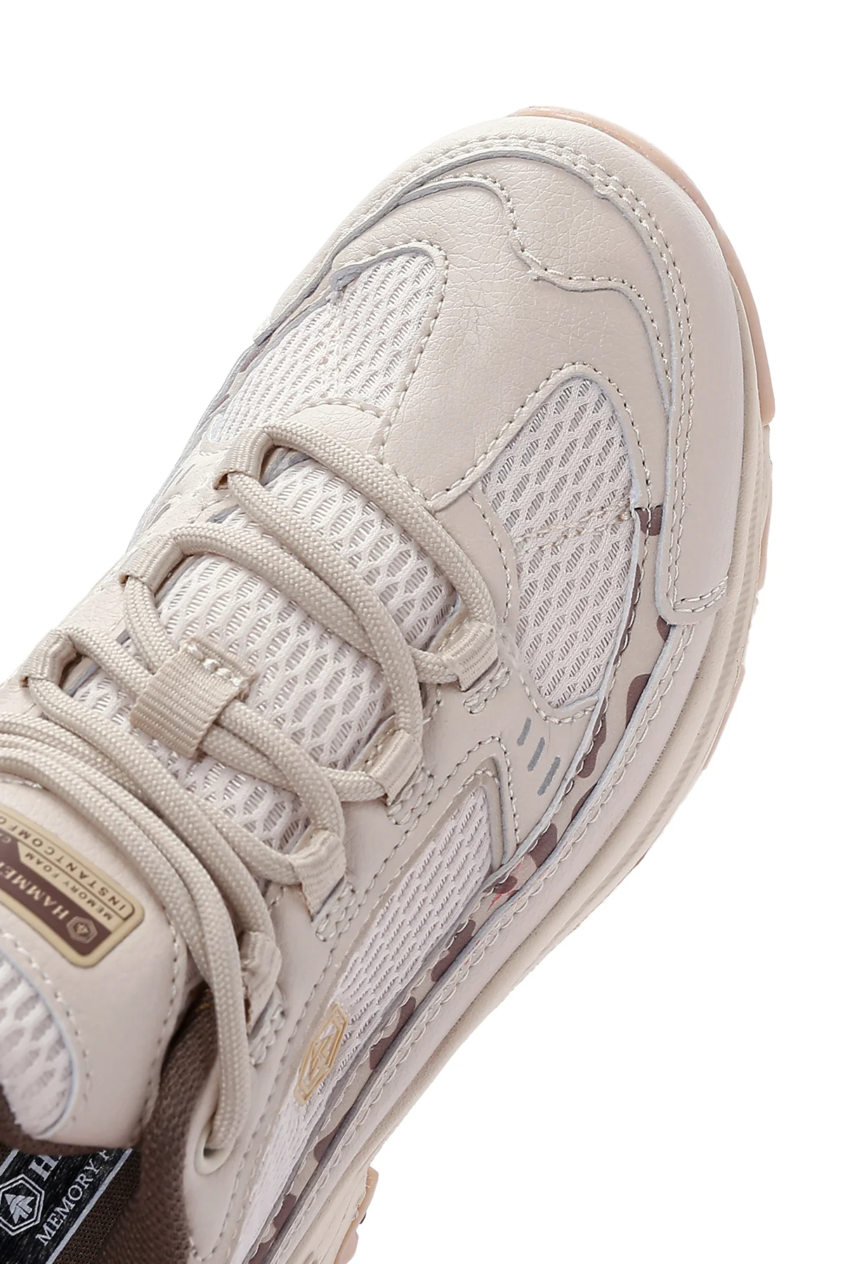 Hammer Jack Kadın Bej Kamuflaj Sneaker - Image 8