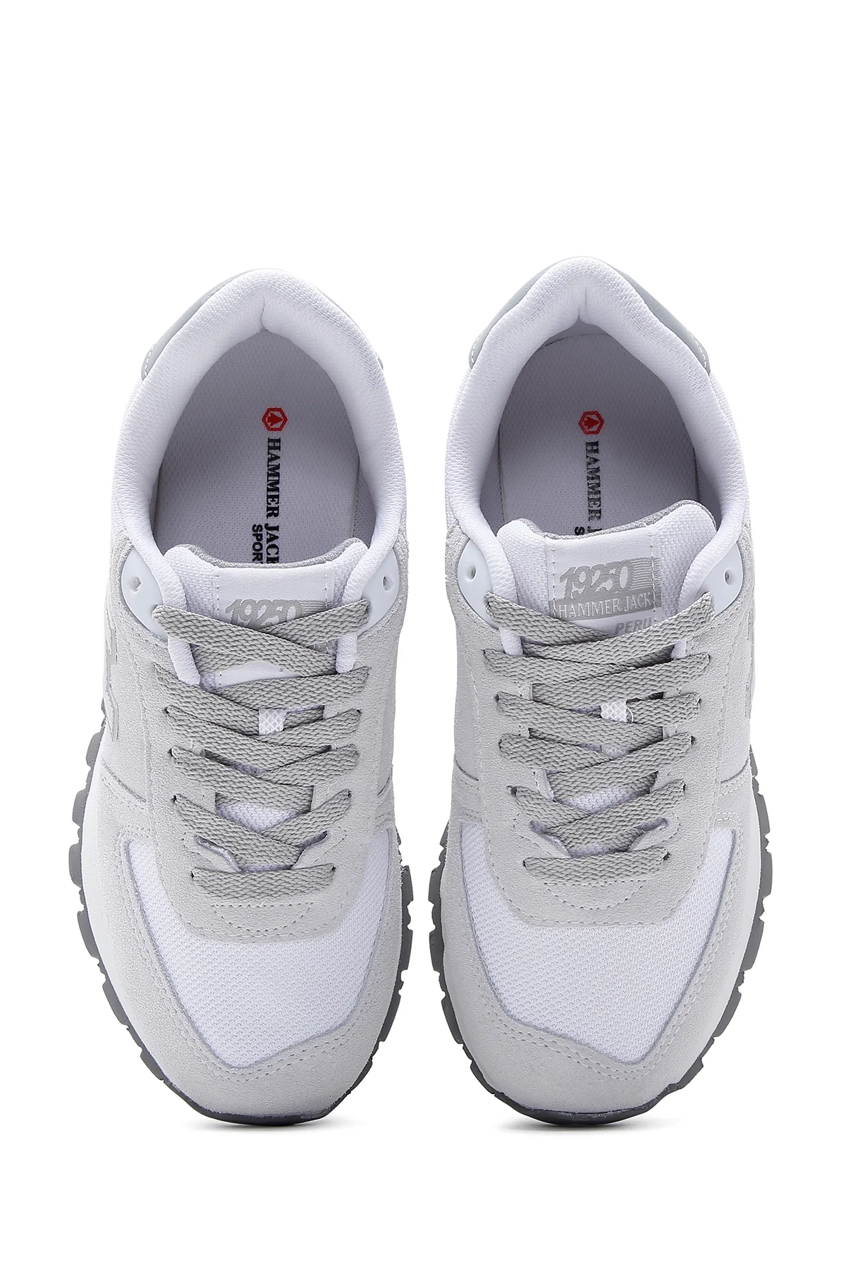 Hammer Jack Kadın Beyaz-Gri Deri Peru G Sneaker - Image 6