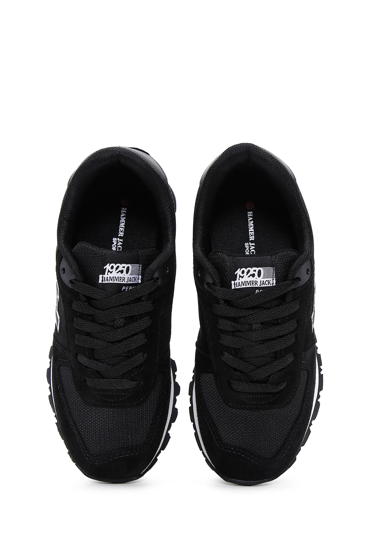 Hammer Jack Kadın Siyah Nubuk Deri Peru G Sneaker - Image 6