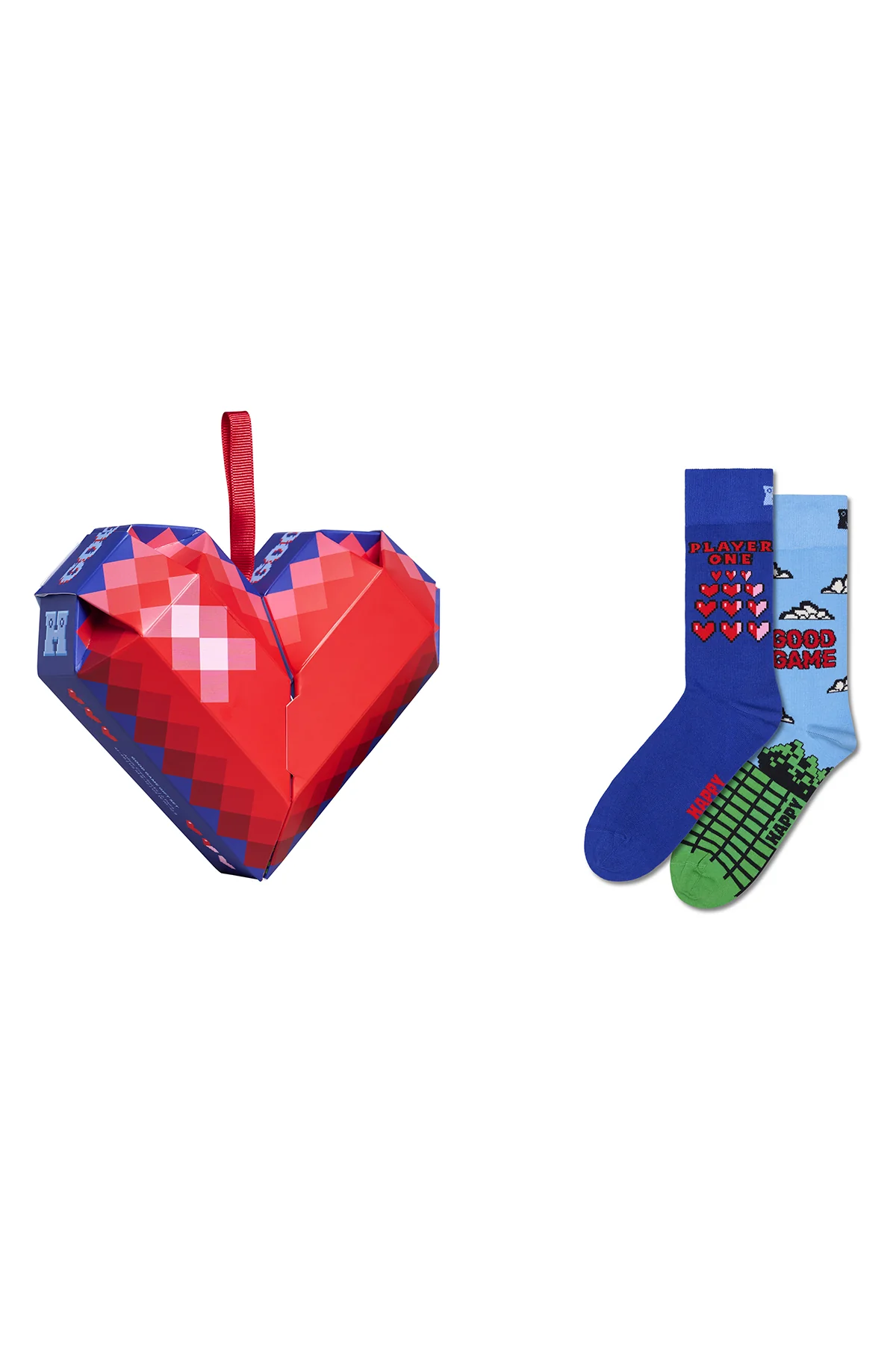 Happy Socks Erkek Çok Renkli Desenli Pamuklu 2'li Çorap Seti - Image 5