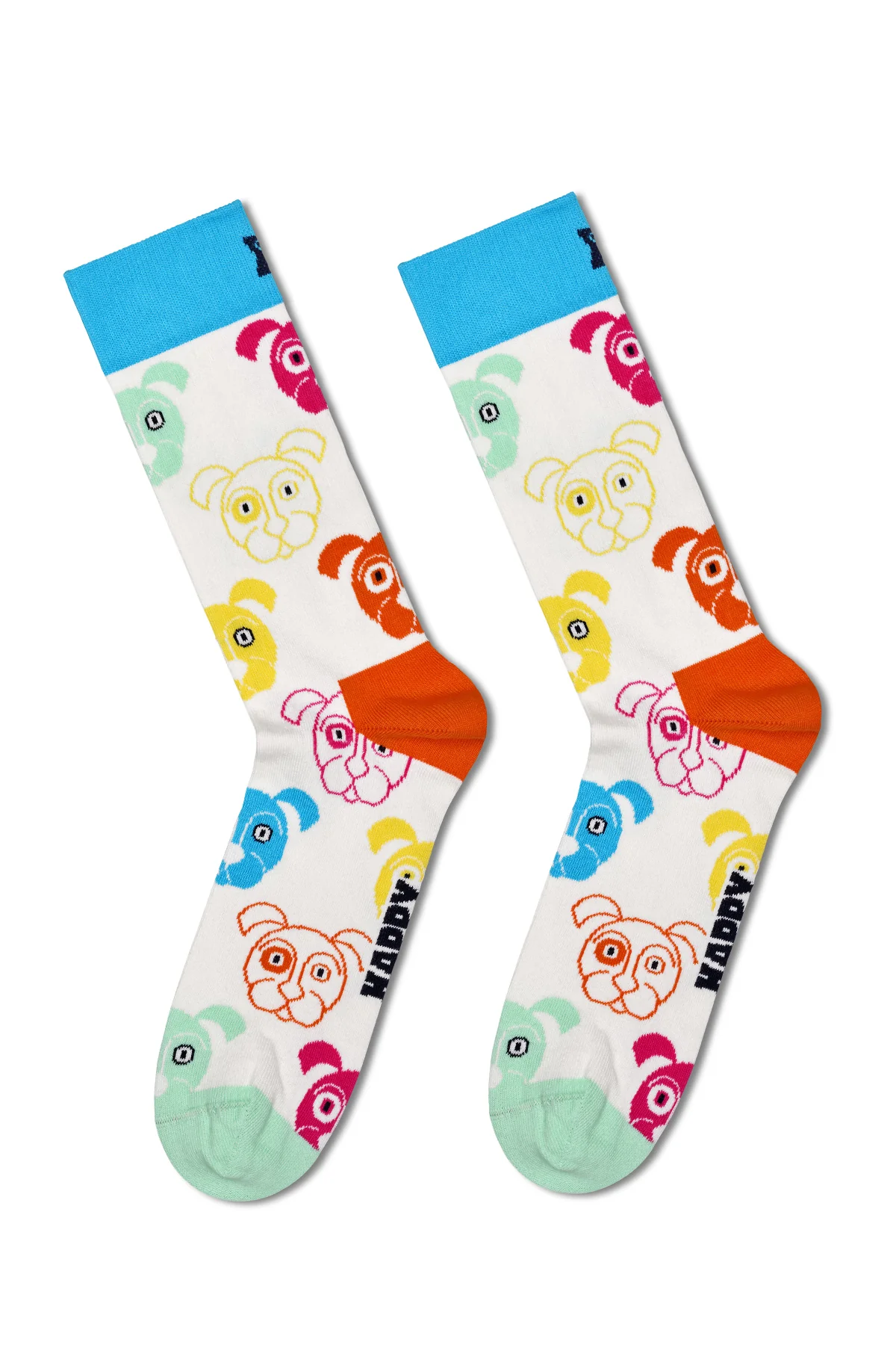 Happy Socks Erkek Çok Renkli Desenli Pamuklu 3’lü Çorap Seti - Image 4