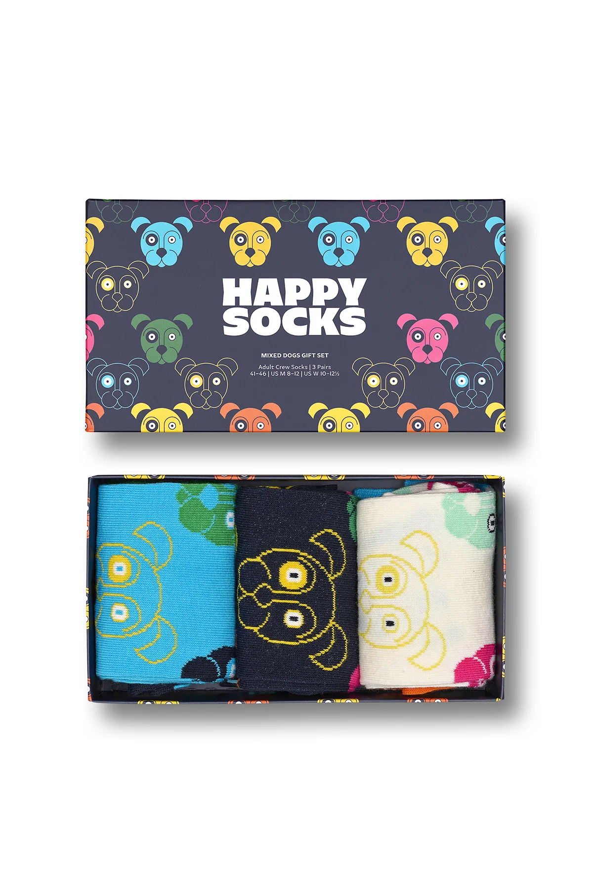 Happy Socks Erkek Çok Renkli Desenli Pamuklu 3’lü Çorap Seti - Image 5