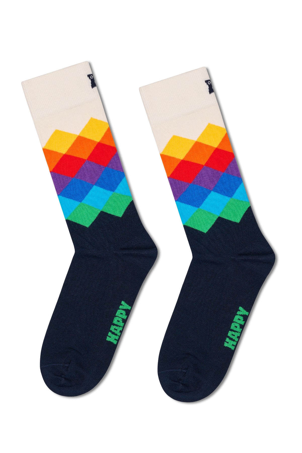 Happy Socks Erkek Çok Renkli Desenli Pamuklu 4'lü Çorap Seti - Image 5