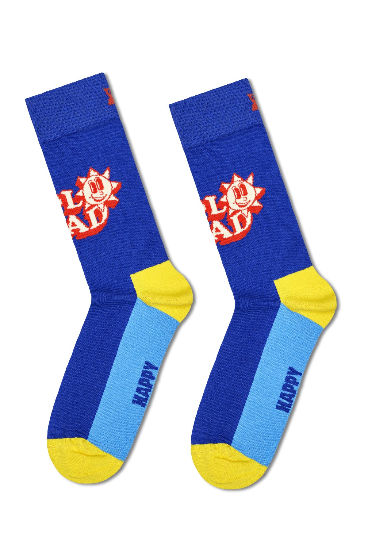 Happy Socks Erkek Çok Renkli Süper Baba Temalı 3’lü Pamuklu Çorap Seti - Image 2
