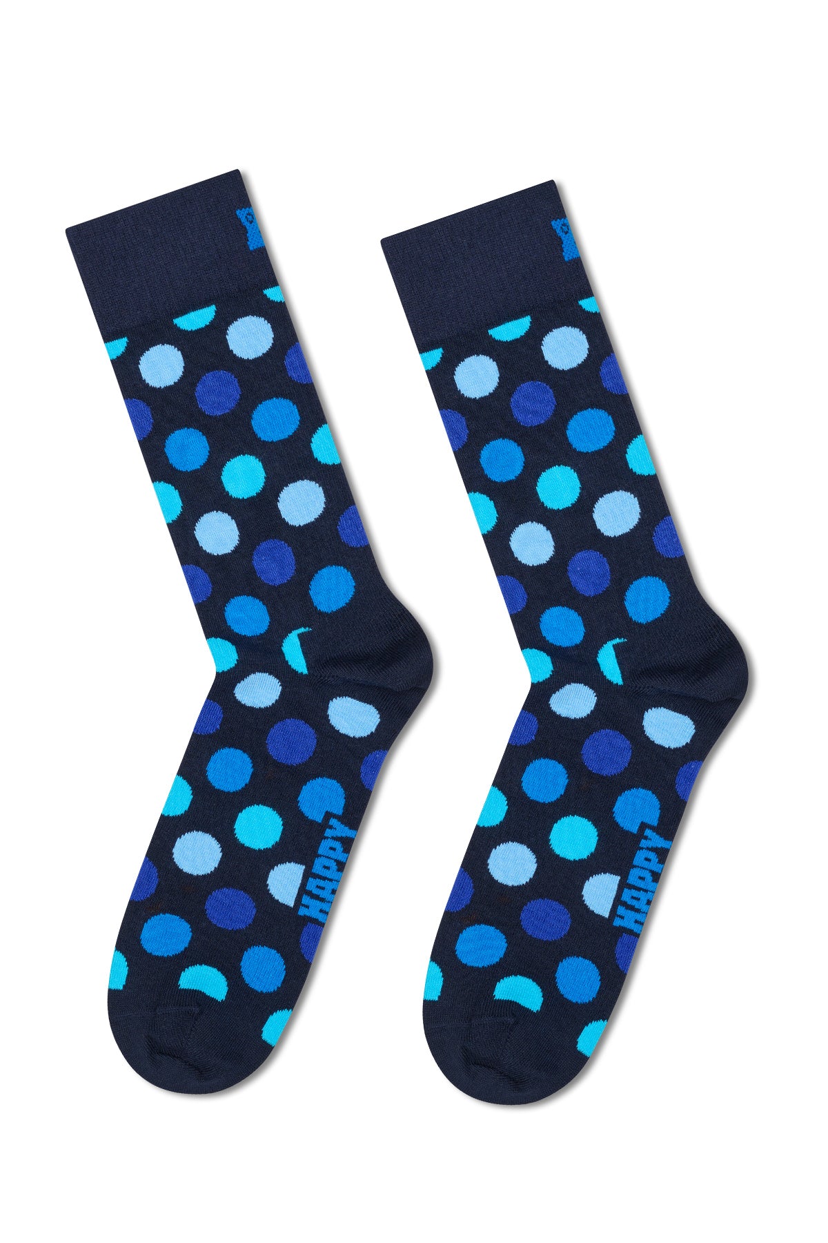 Happy Socks Erkek Lacivert Desenli Pamuklu 4'lü Çorap Seti - Image 3