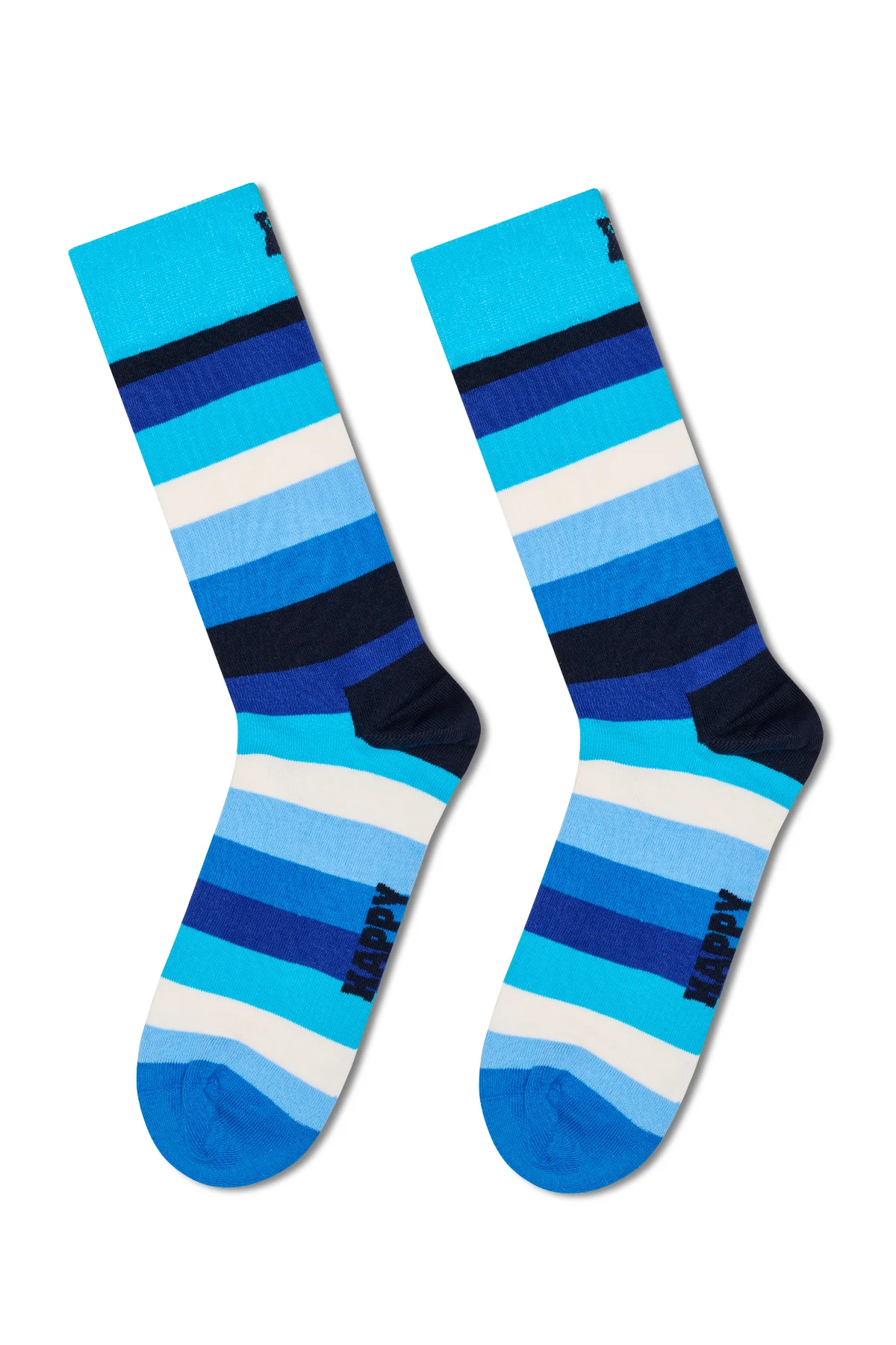 Happy Socks Erkek Lacivert Desenli Pamuklu 4'lü Çorap Seti - Image 4