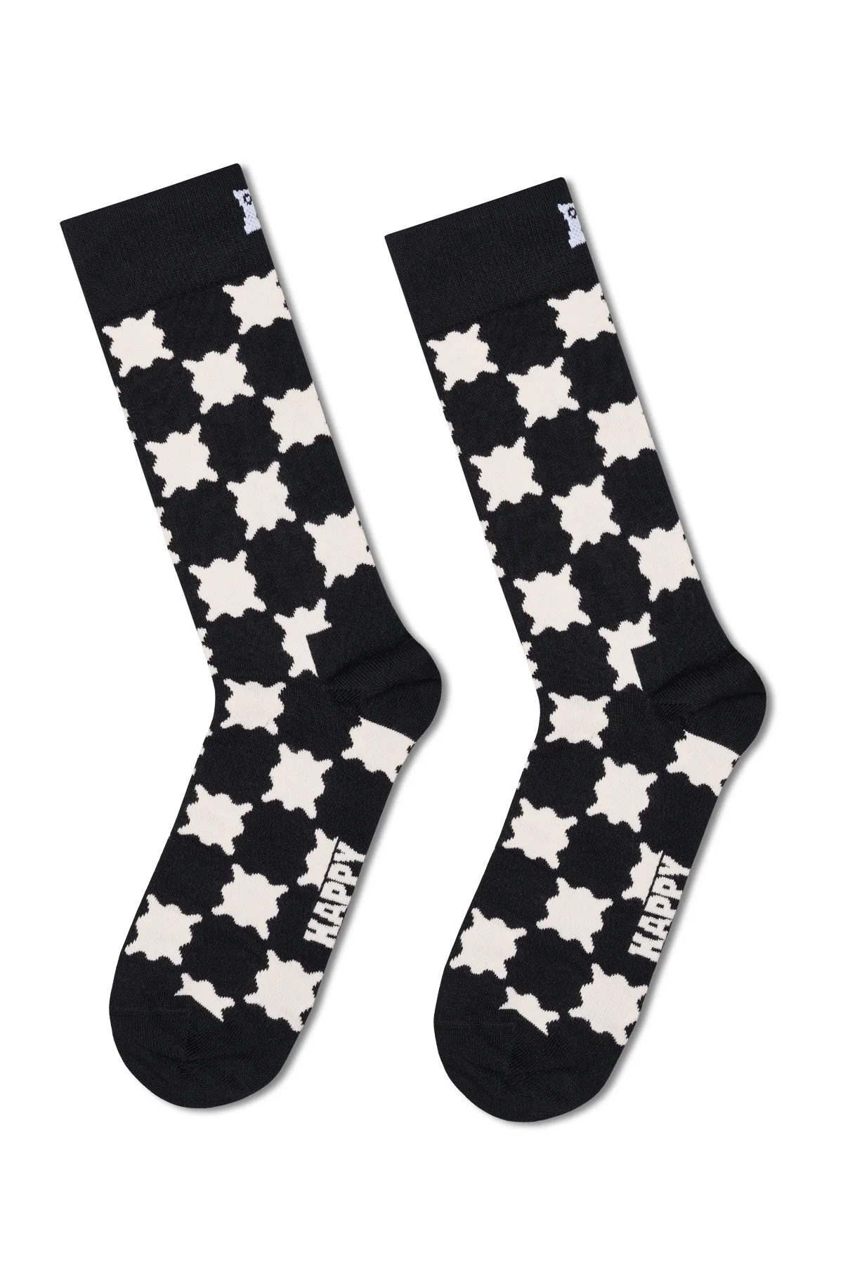 Happy Socks Erkek Siyah Desenli 3’lü Pamuklu Çorap Seti - Image 3